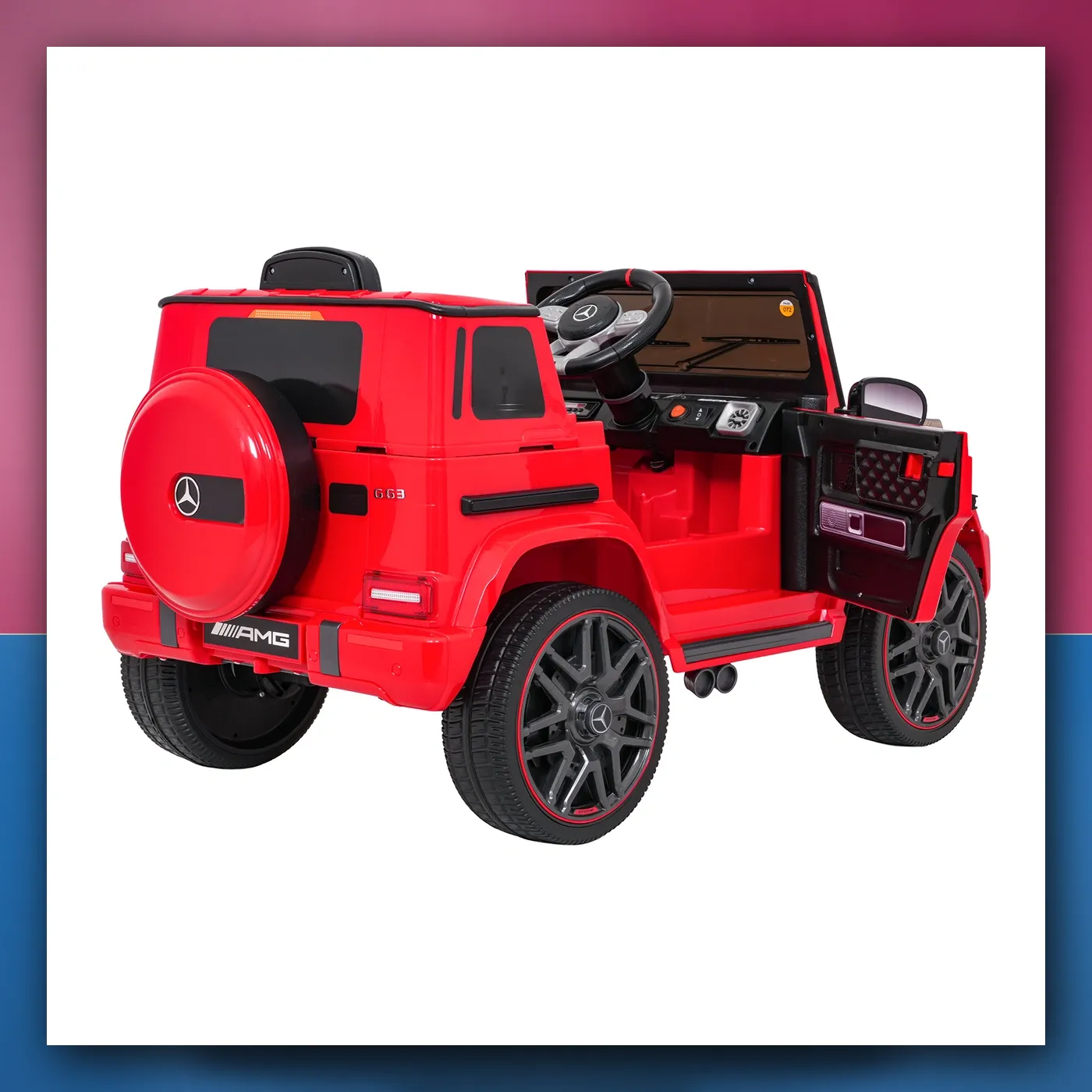 Auto na akumulator Mercedes G63 AMG LIFT crveni - slika 1