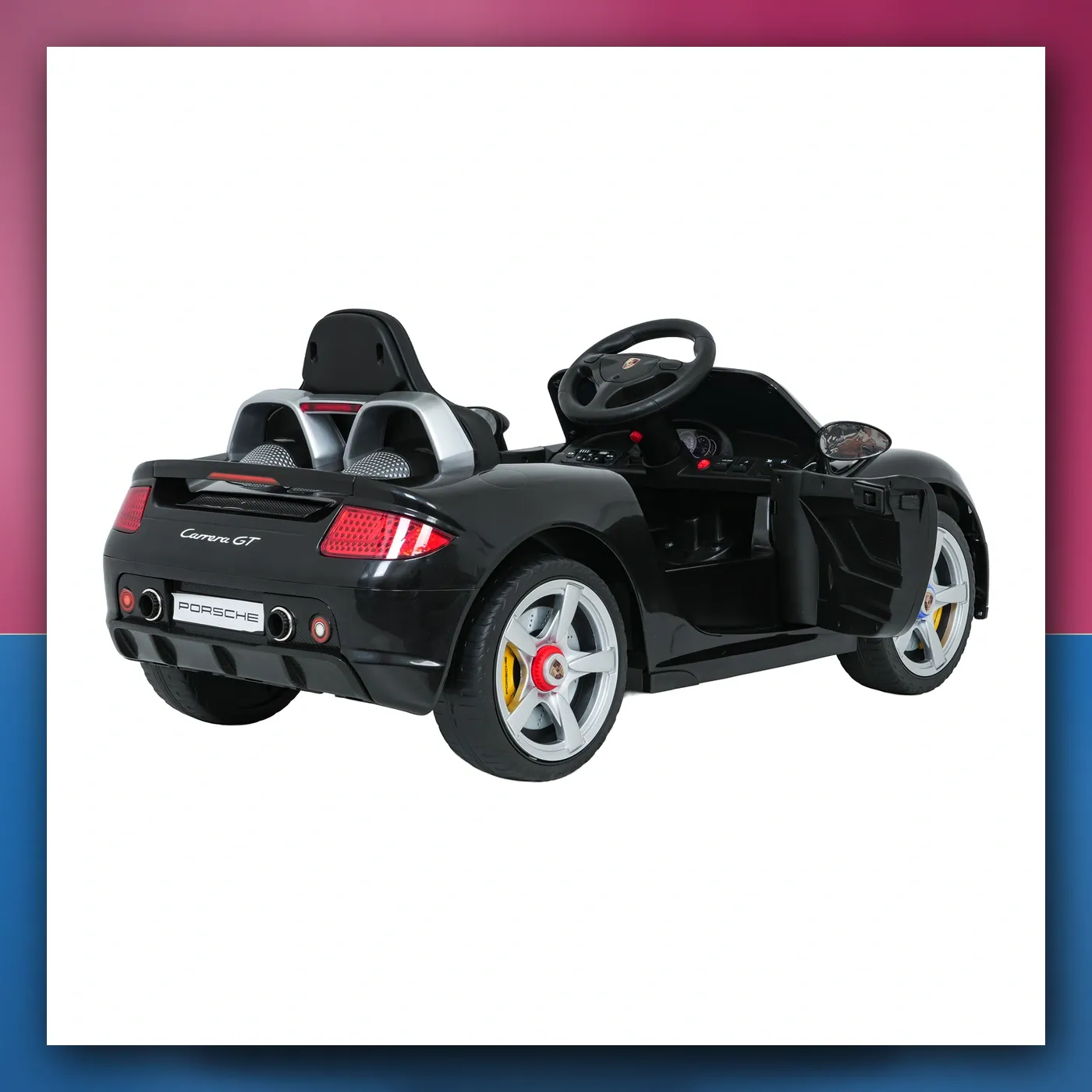 Auto na akumulator Porsche 911 Carrera crni - slika 1