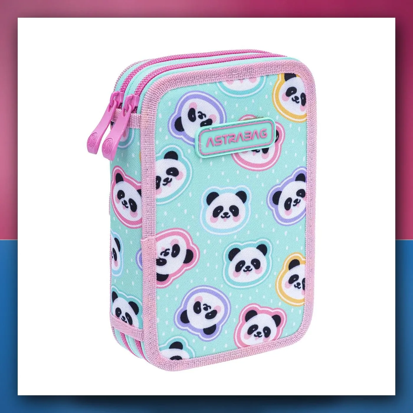 Dvostruka pernica ASTRABAG MINTY PANDAS
