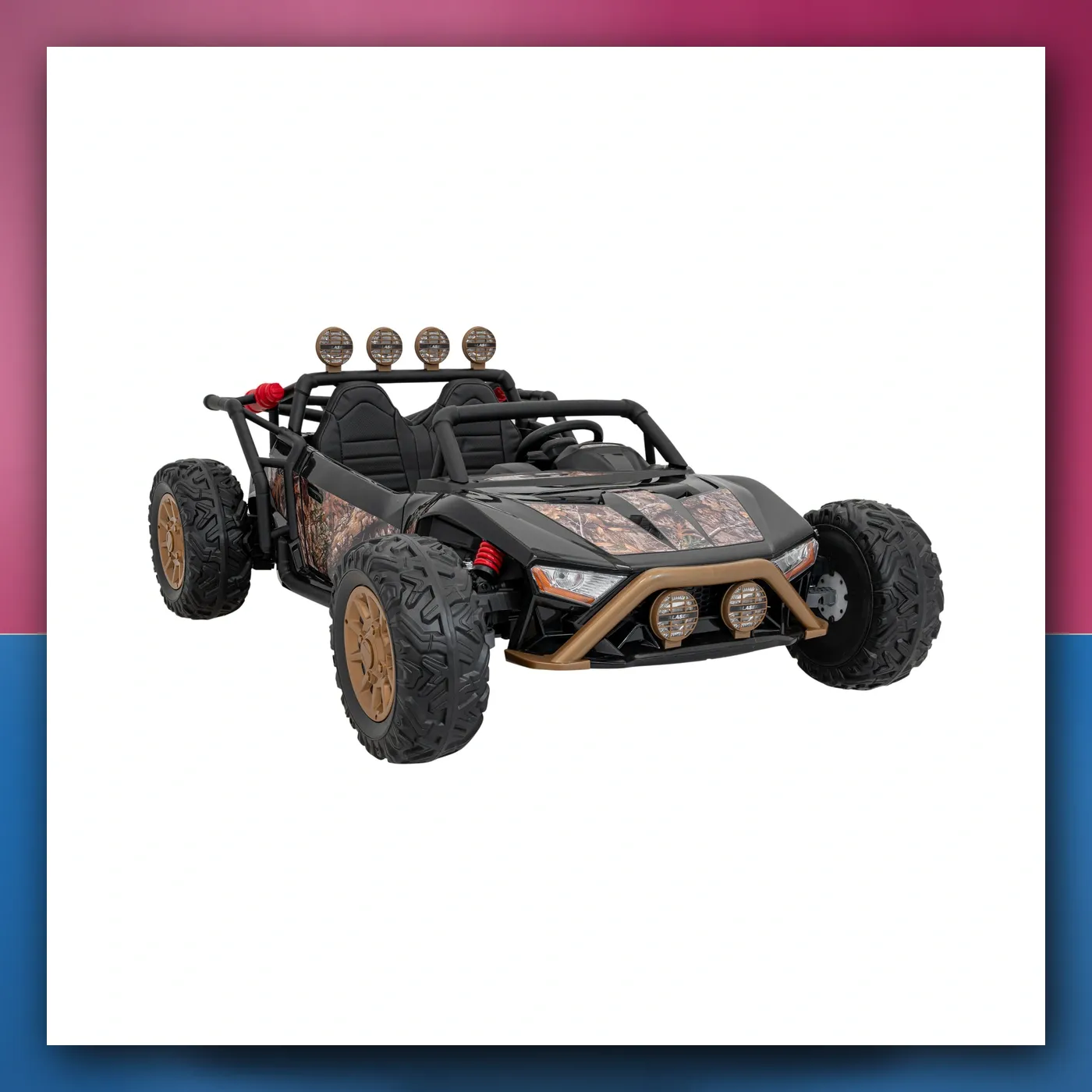 Auto Buggy Trkački 5 na akumulator za djecu - crni + Motori 2x200W + Daljinski upravljač + Audio + LED + Lagani Start - slika 1