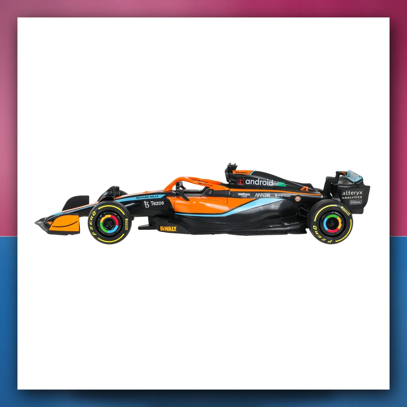 Metalni automobil McLaren F1 MCL36 1:24 narančasti RASTAR