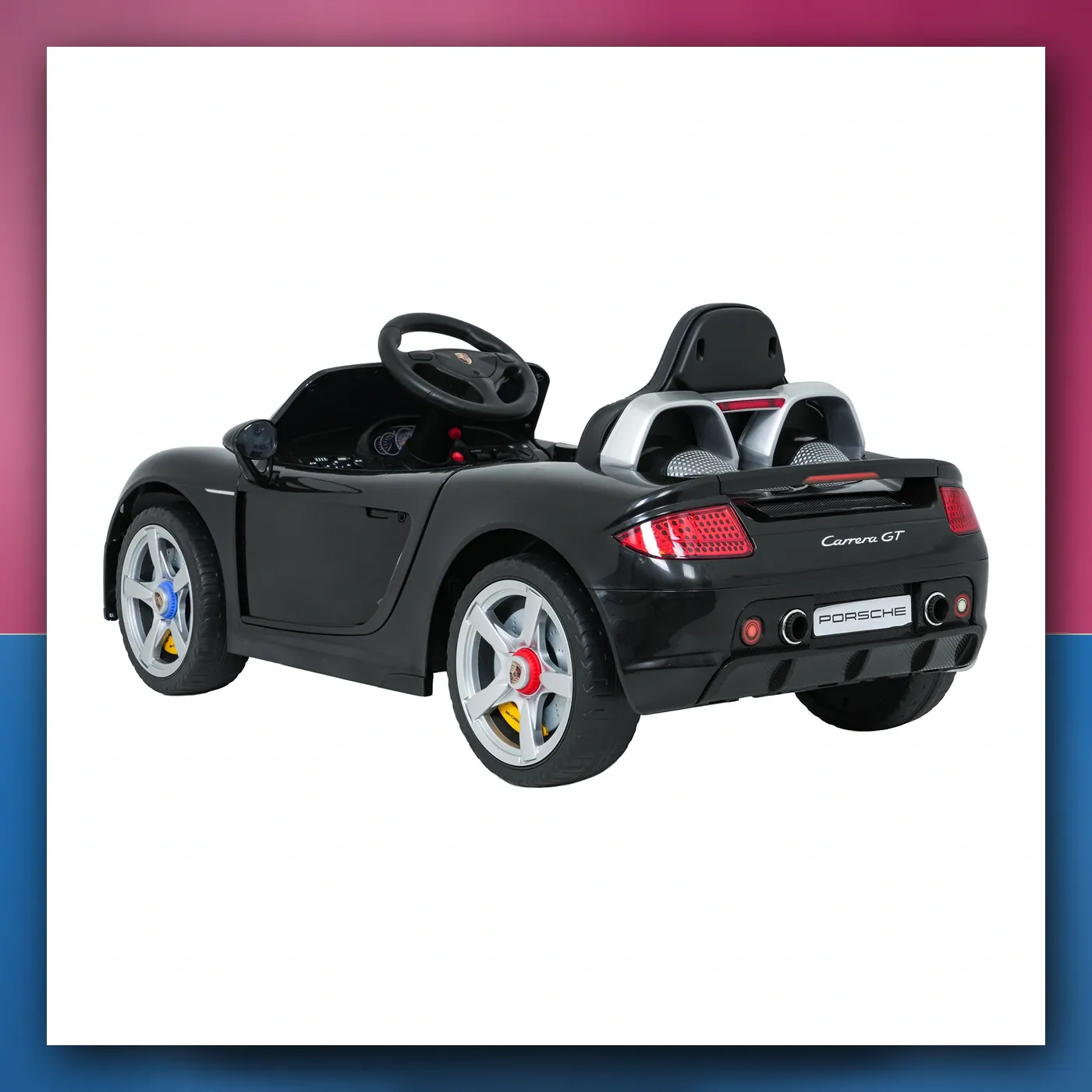 Auto na akumulator Porsche 911 Carrera crni - slika 1