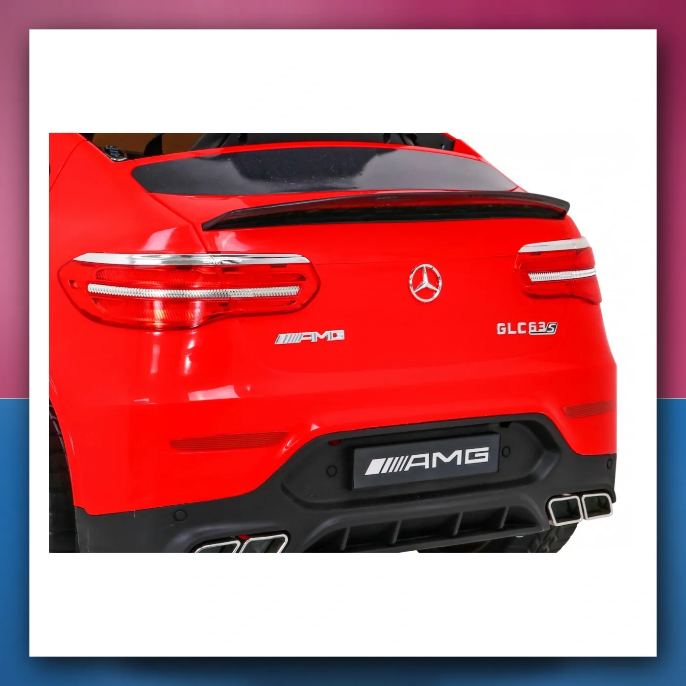 Mercedes Benz GLC63S za djecu crveni SUV + Daljinski upravljač - slika 1