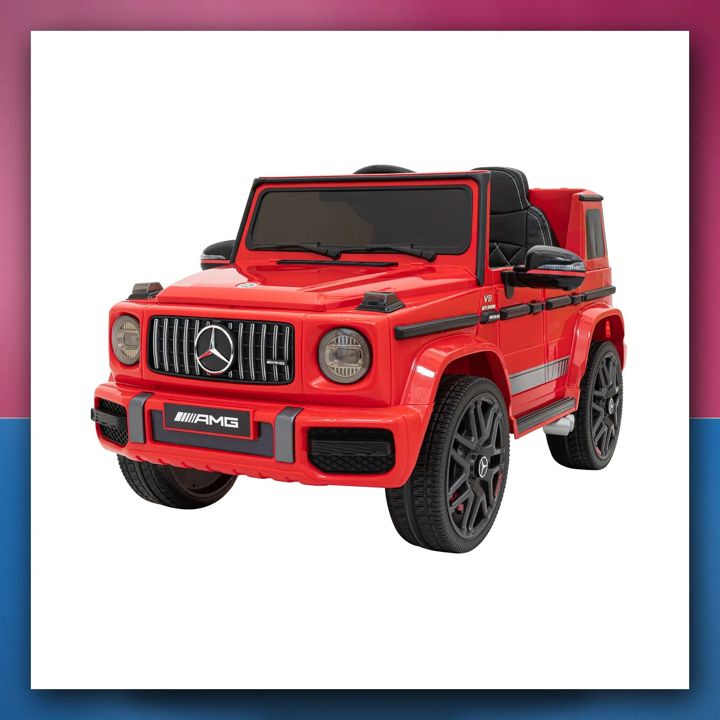 Mercedes AMG G63 za djecu crveni + Daljinski upravljač - slika 1