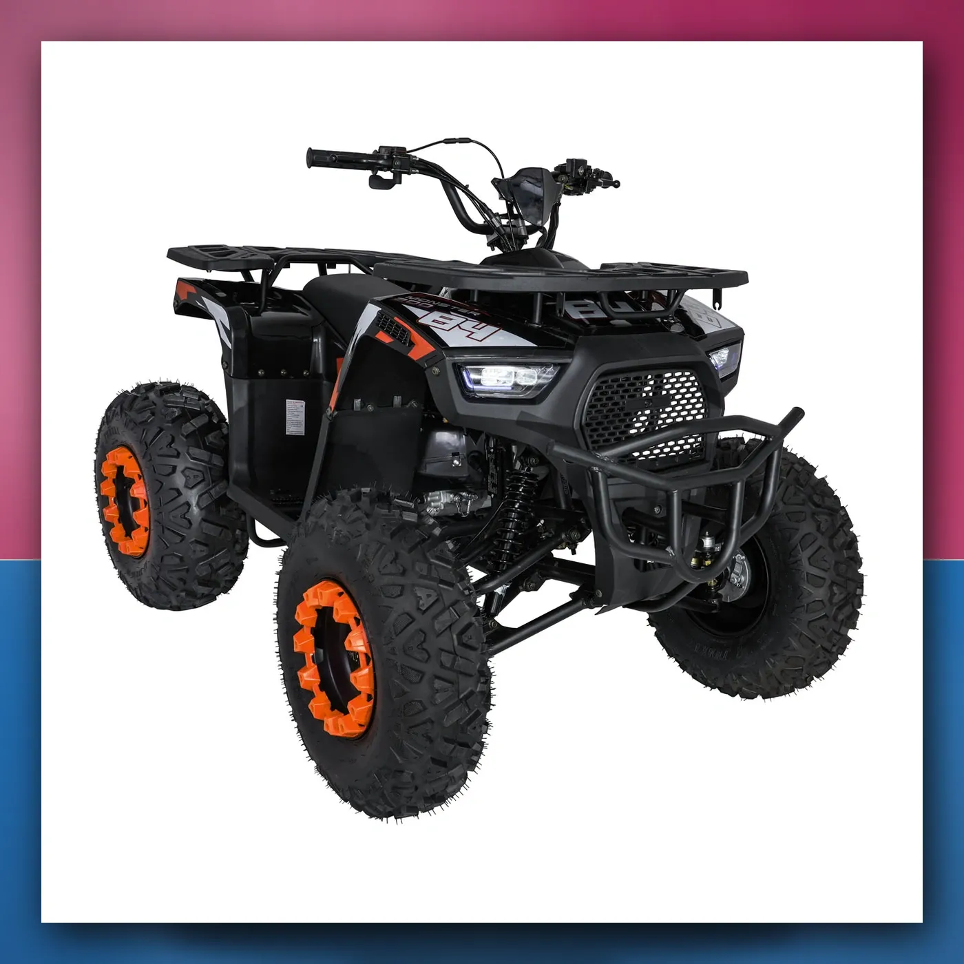 Četverocikl na akumulator Motorni 200CC MONSTER narančasti - slika 1