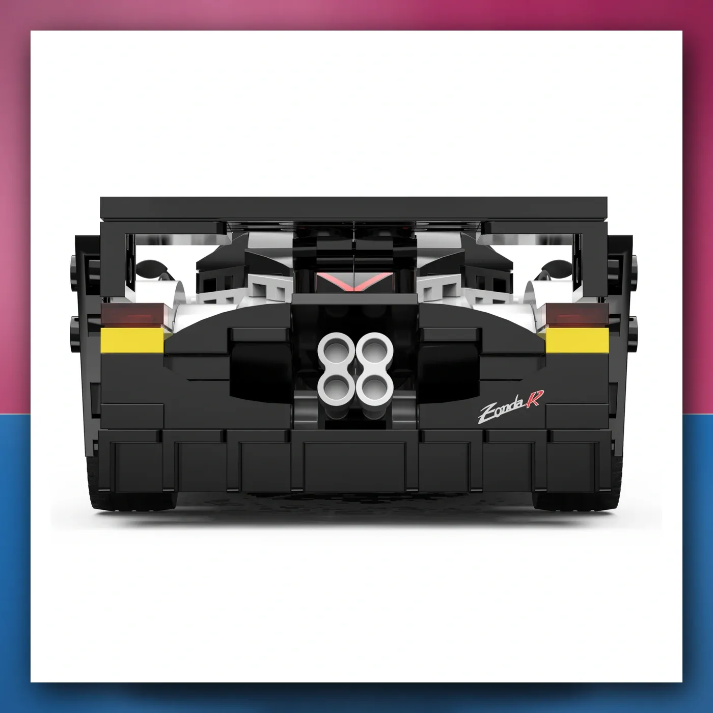 Mali auto 1: 28 Pagani Zonda R Kocke bijeli RASTAR - slika 1
