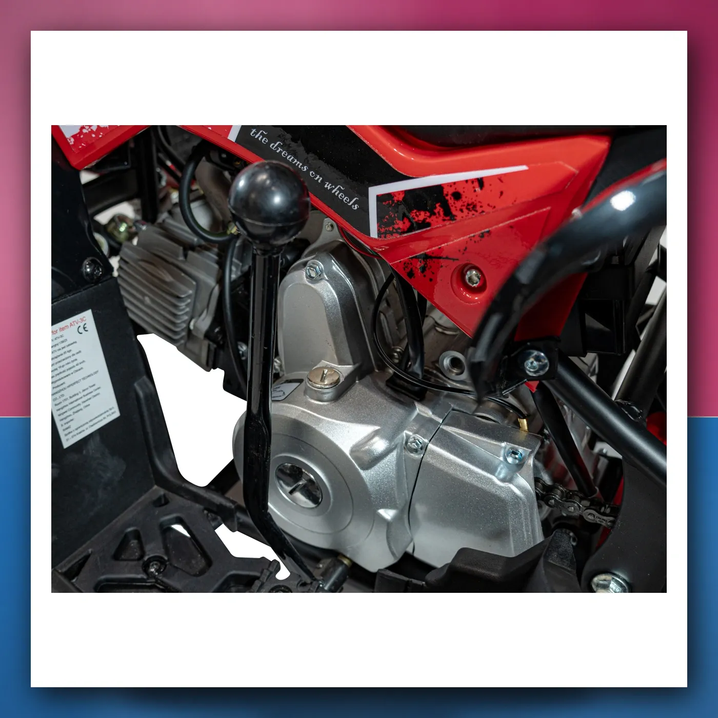 Četverocikl na akumulator Motorni RENEGADE 110CC crveni - slika 1