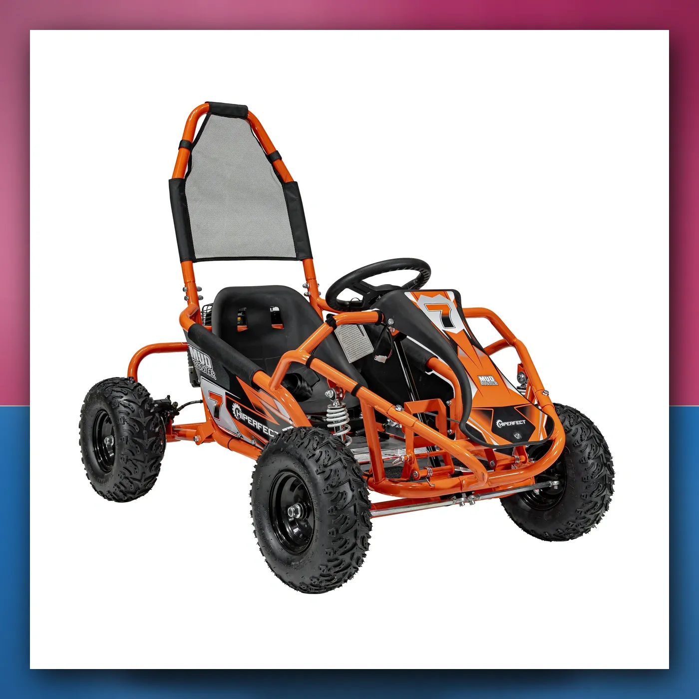 Auto na akumulator Gokart Motorni BLATO MONSTER narančasti - slika 1