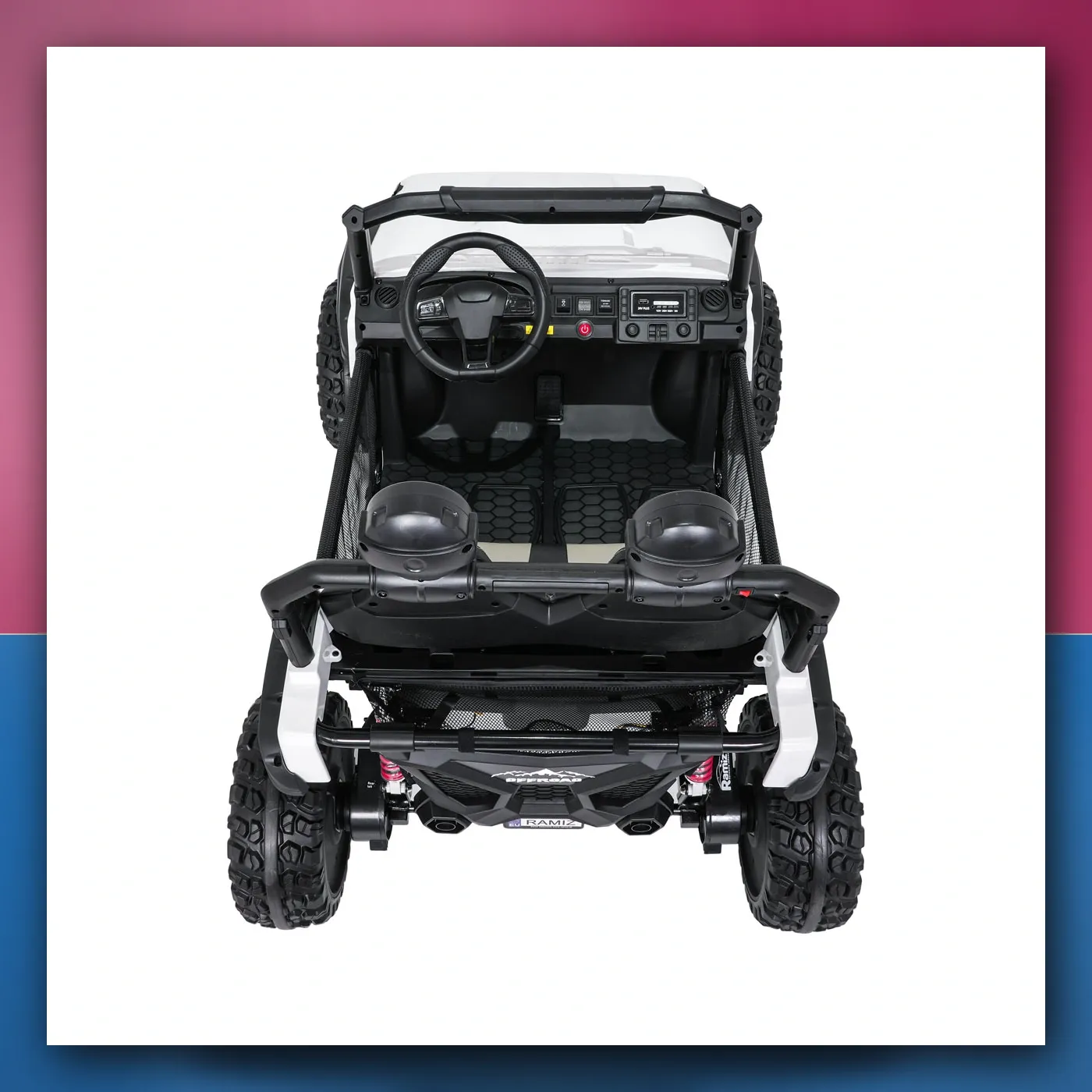 Auto na akumulator Terenski PASSION 4x4 bijeli - slika 1