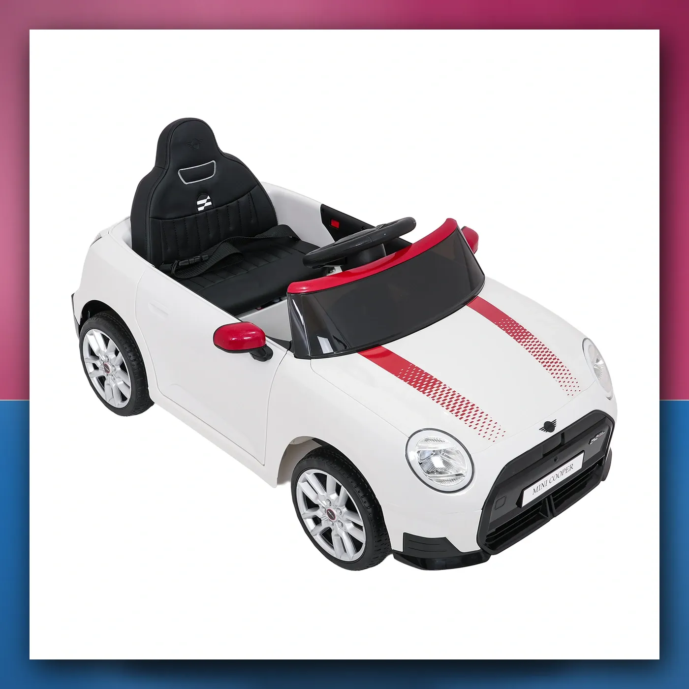 Auto na akumulator Mini Cooper bijeli - slika 1