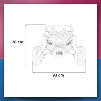 Buggy na akumulator SR SUPER 66 crveni - slika 2