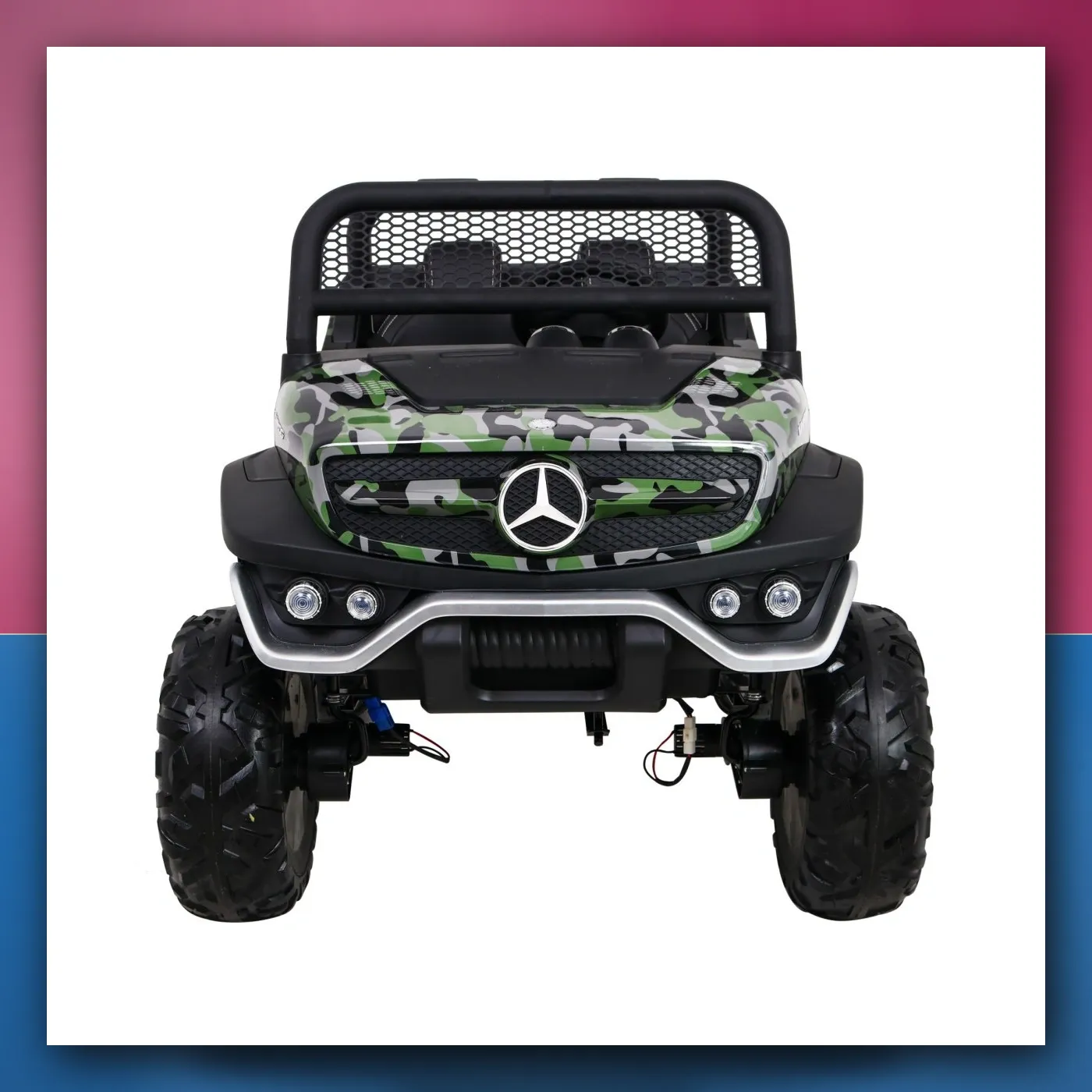 Mercedes Benz Unimog za djecu Lakir Moro + Pogon 4x4 + Daljinski upravljač + Prtljažnik + Lagani Start + Radio + MP3 + LED - slika 1