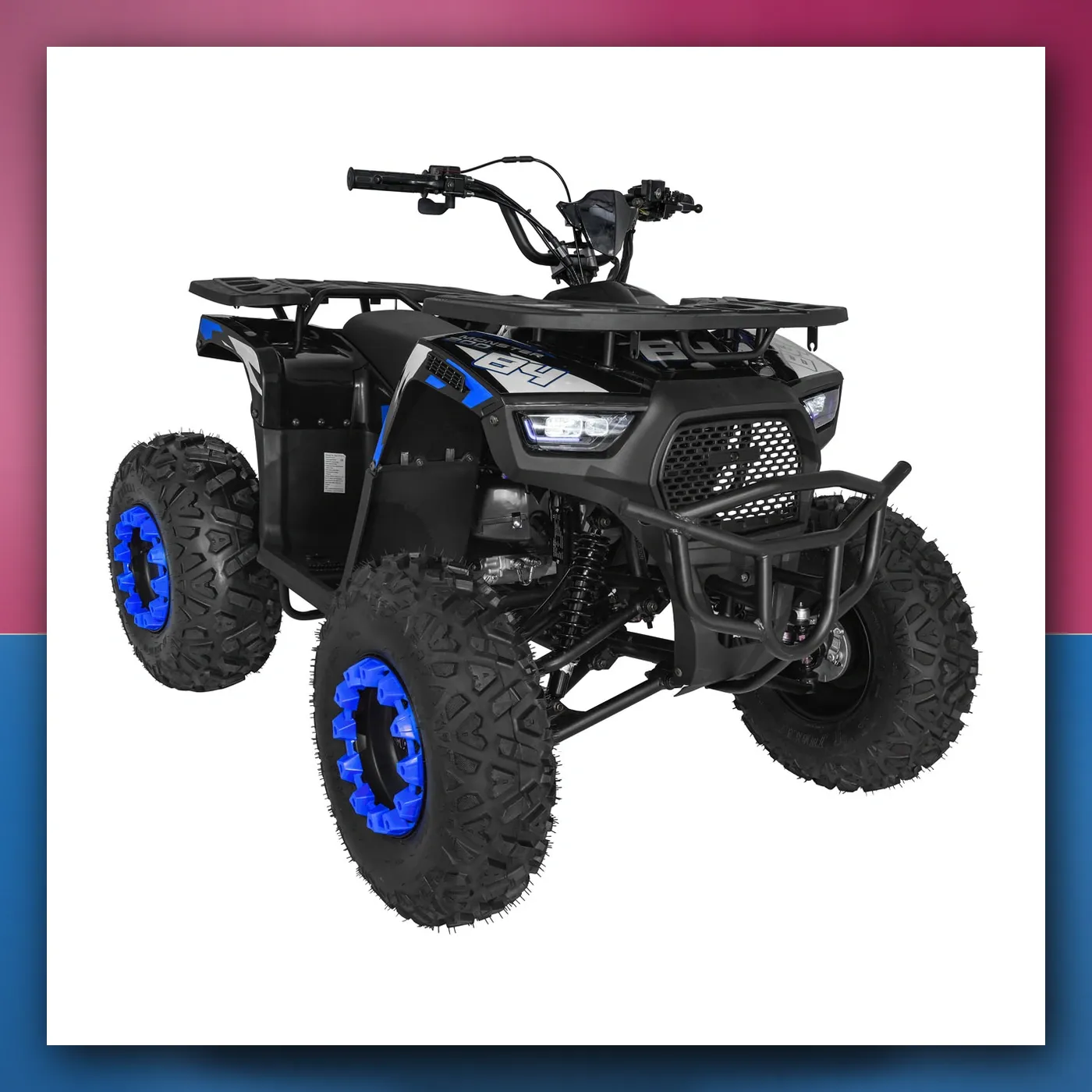 Četverocikl na akumulator Motorni 200CC MONSTER plavi - slika 1