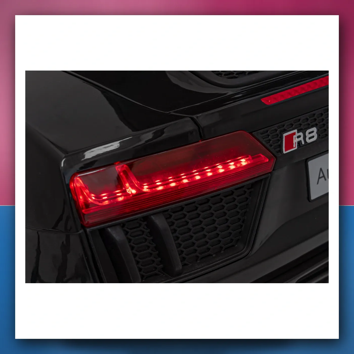 Audi R8 Policija na akumulator za djecu - + Daljinski upravljač + EVA + Lagani Start + MP3 + LED - slika 1