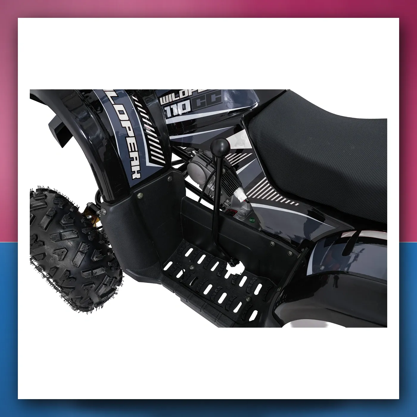 Četverocikl na akumulator Motorni WILDPEAK 110cc crni - slika 1