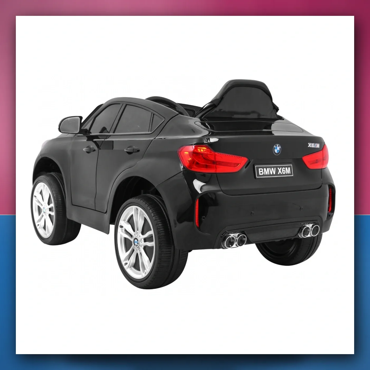 BMW X6M Električne Mali auto za djecu - crni SUV + Daljinski upravljač - slika 1