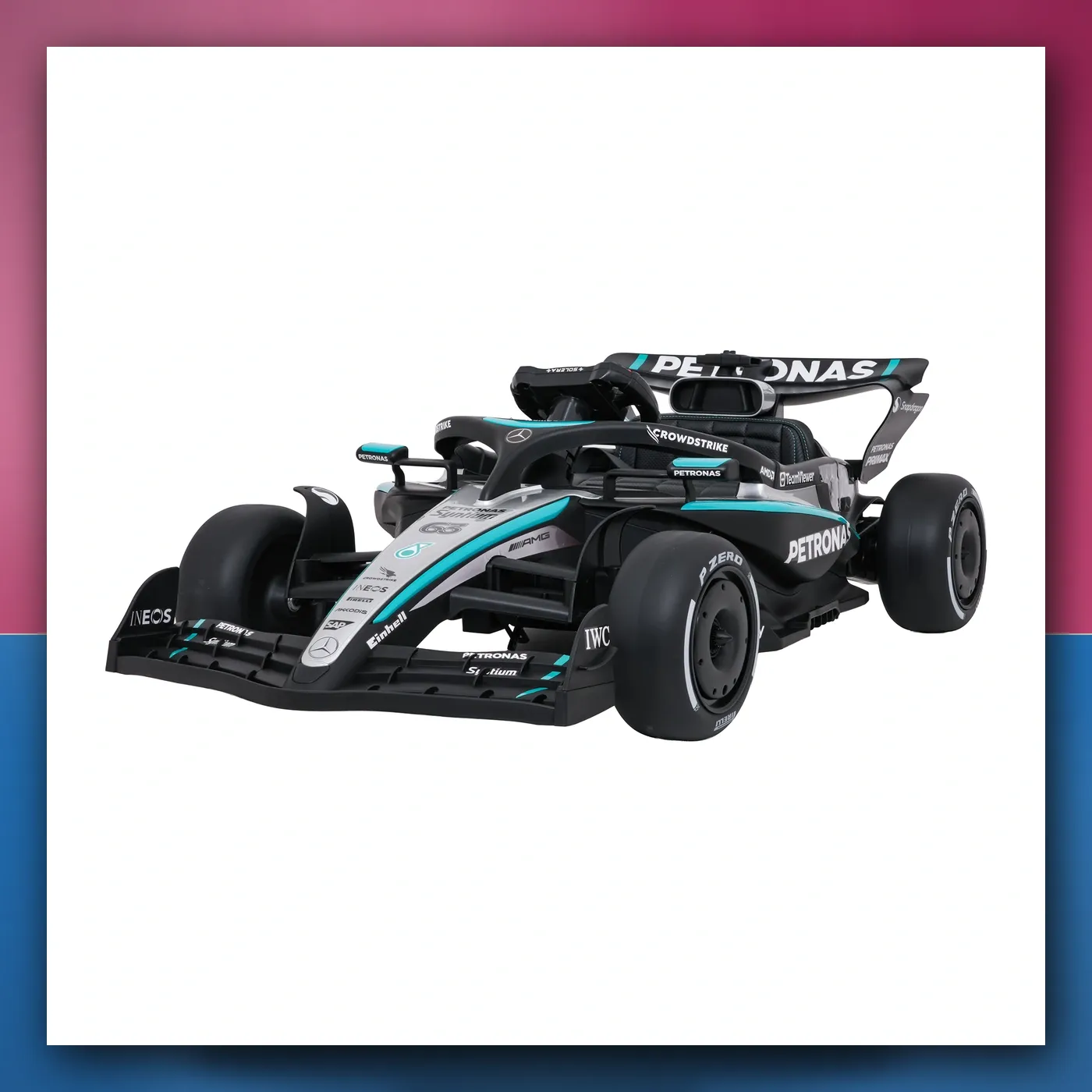 Bolid na akumulator Mercedes-AMG PETRONAS F1 crni s daljinskim upravljačem