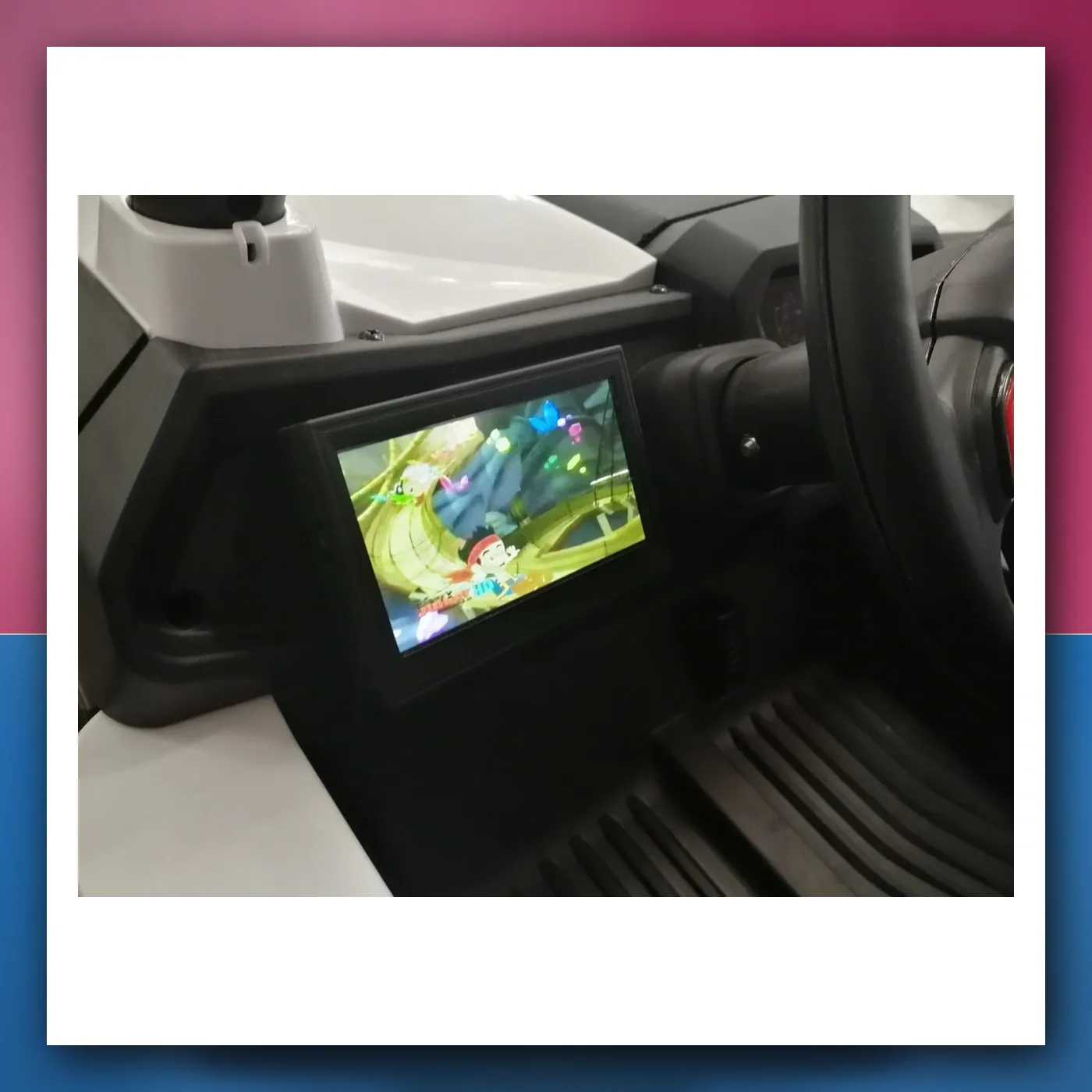 Buggy SuperStar za djecu plavi + MP4 + Pogon 4x4 + Daljinski upravljač + Prtljažnik + LED + Blokada vrata - slika 1