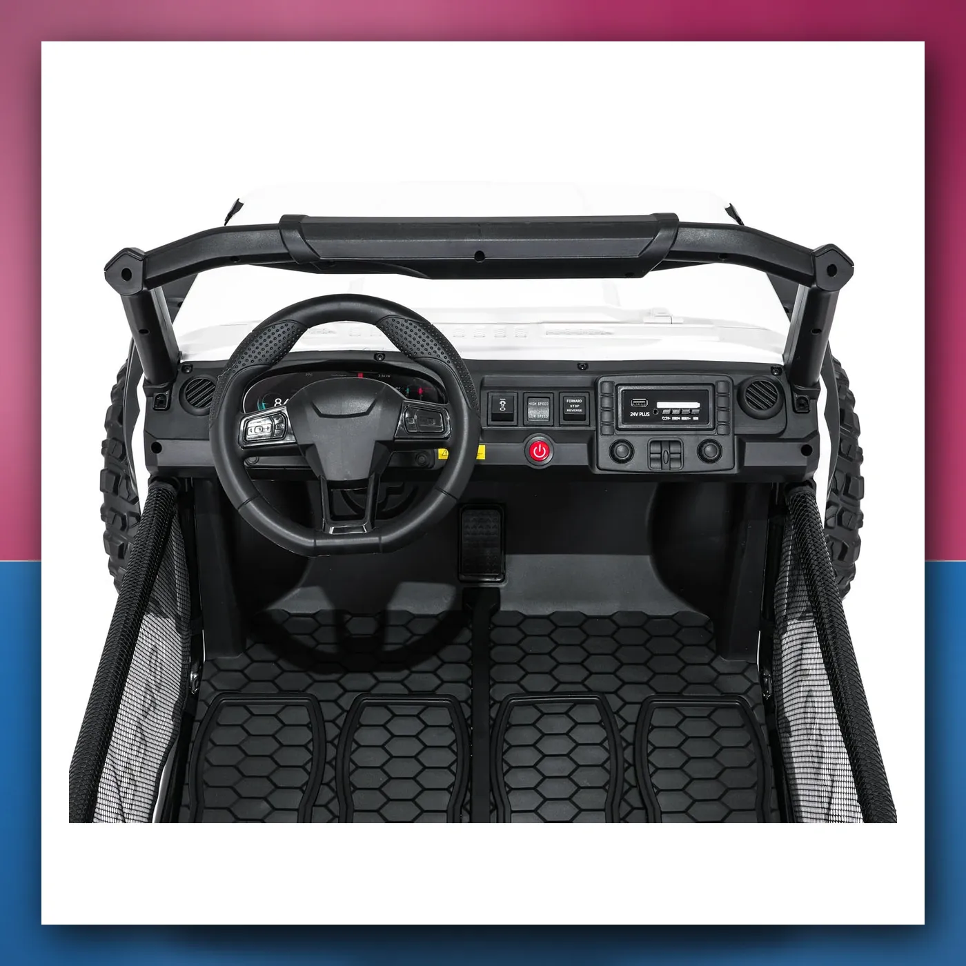 Auto na akumulator Terenski PASSION 4x4 bijeli - slika 1