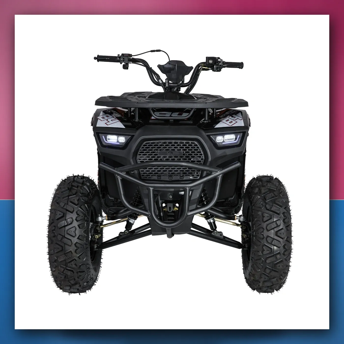 Četverocikl na akumulator Motorni 200CC MONSTER narančasti - slika 1