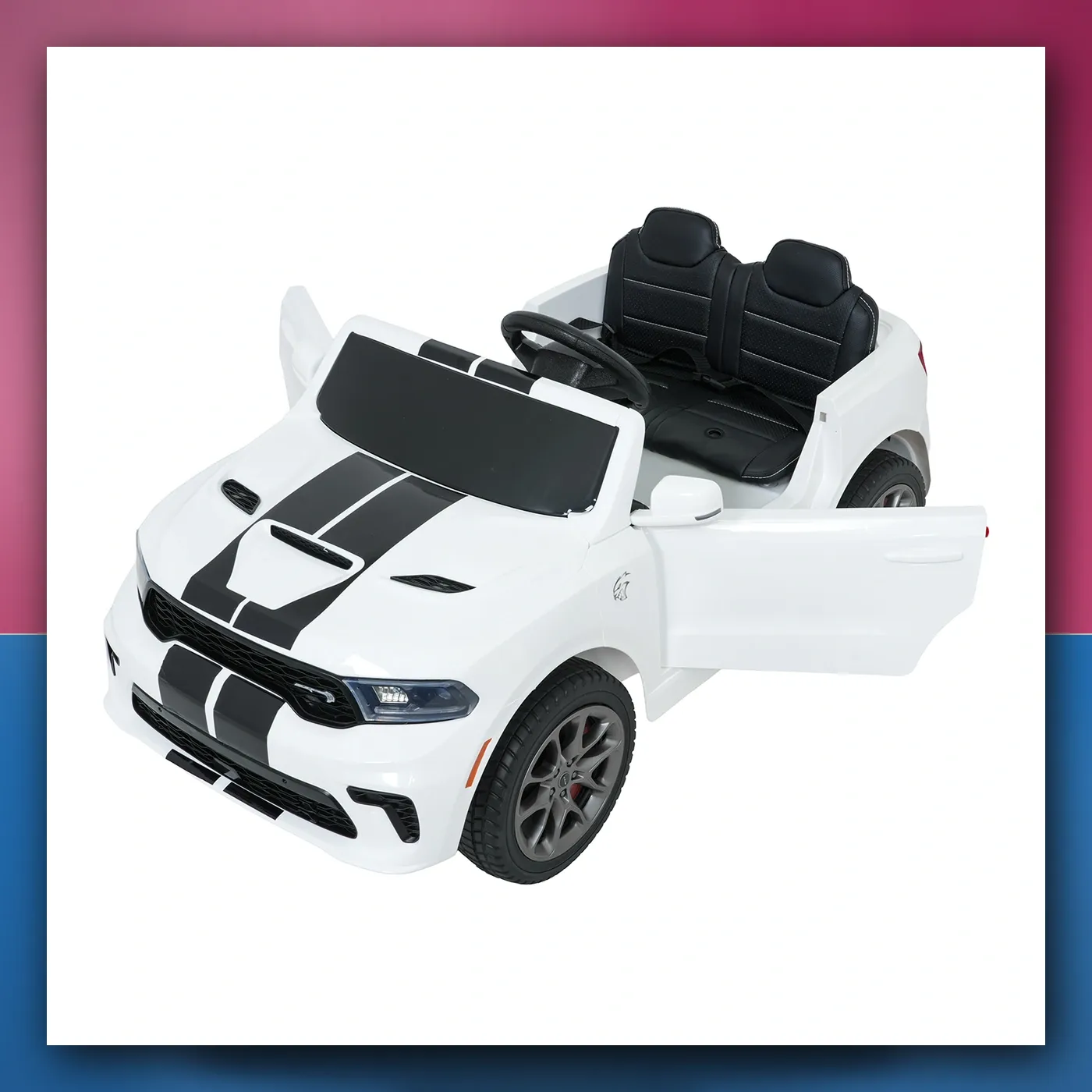 Auto na akumulator Dodge Durango bijeli - slika 1