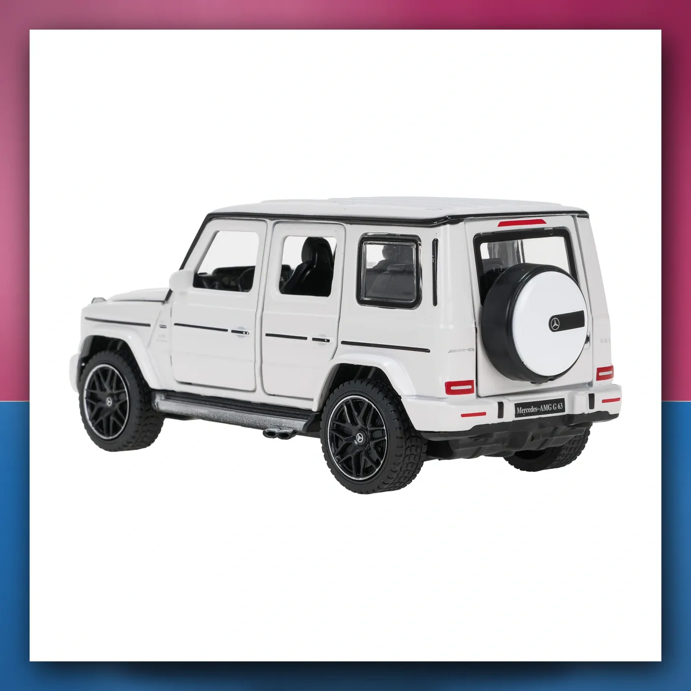 Metalni automobil Mercedes-Benz AMG G63 1:32 sa zvukom bijeli RASTAR