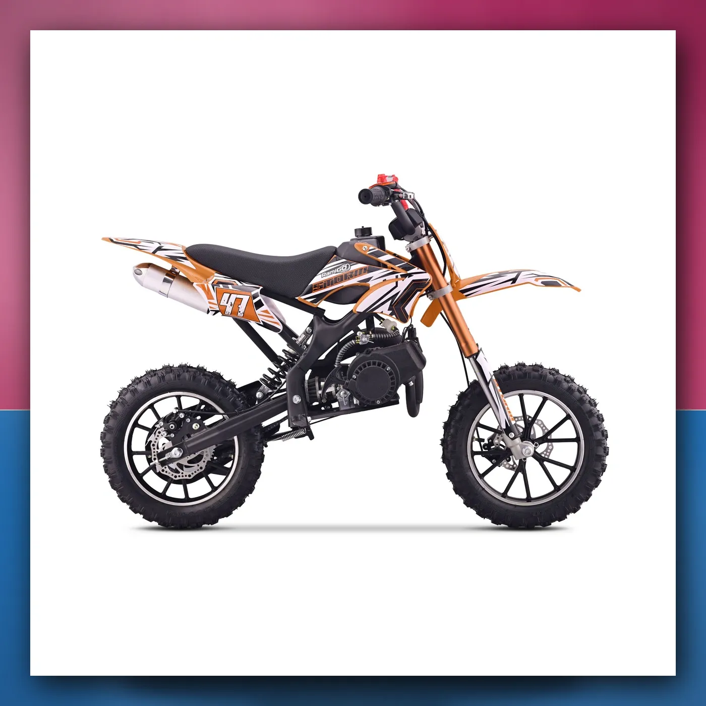 Motor na akumulator Motorni 49CC STORM narančasti - slika 1