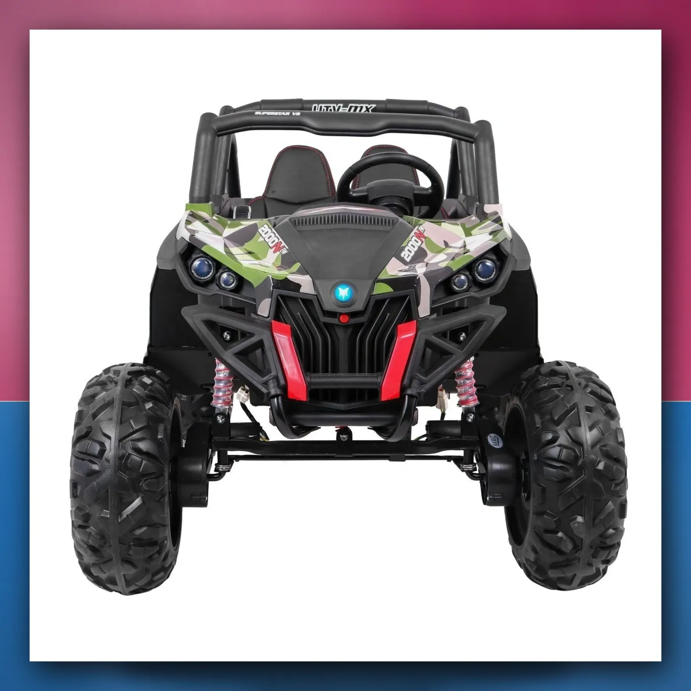 Buggy SuperStar za djecu Moro + MP4 + Pogon 4x4 + Daljinski upravljač + Prtljažnik + LED + Blokada vrata - slika 1