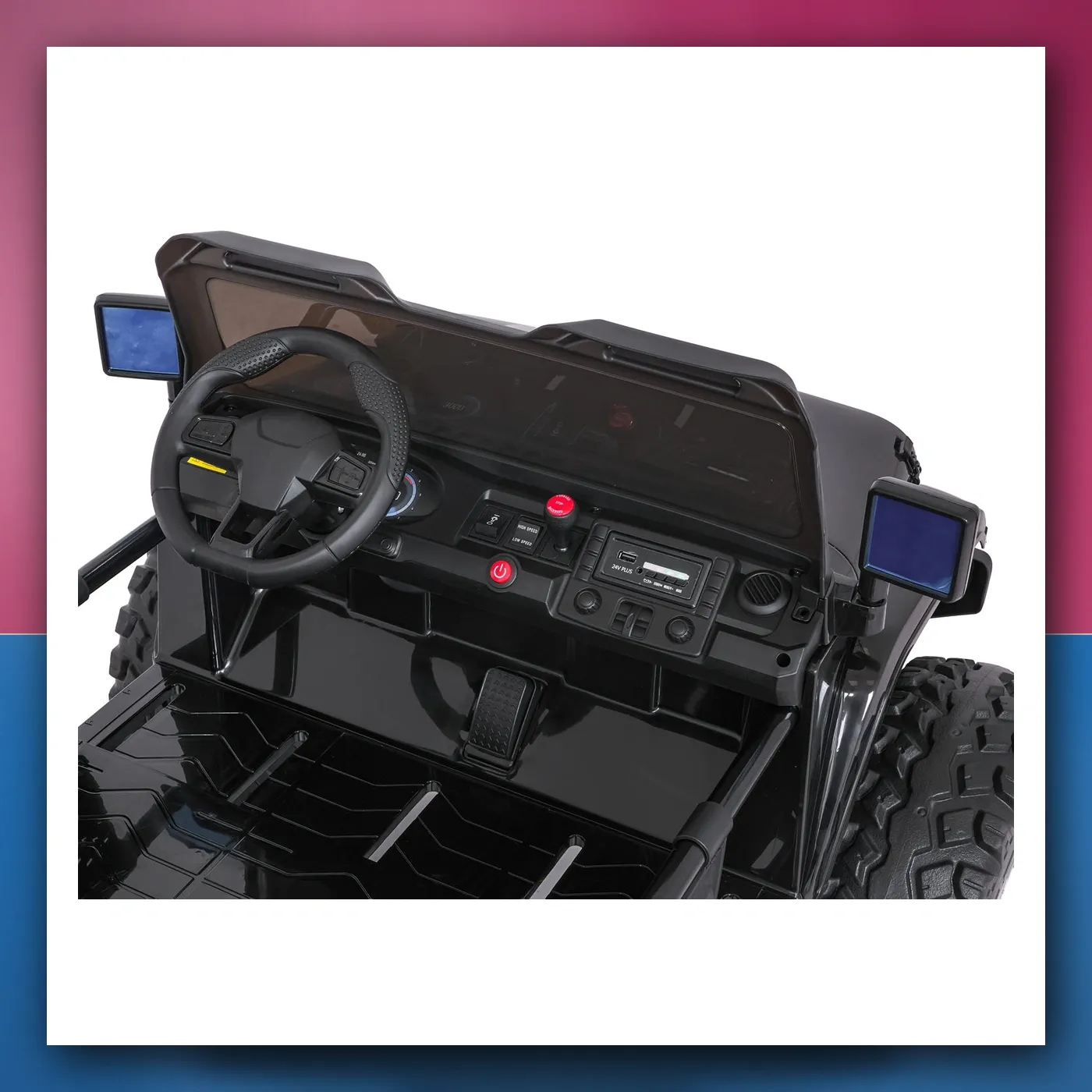 Auto na akumulator Ekstremno Sport 4x4 Varijabla Veličina crni - slika 1