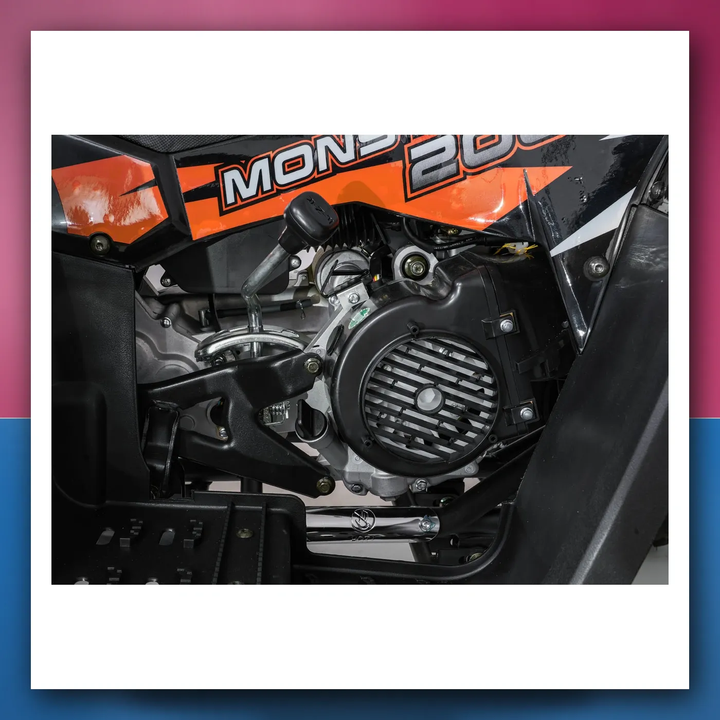 Četverocikl na akumulator Motorni 200CC MONSTER narančasti - slika 1