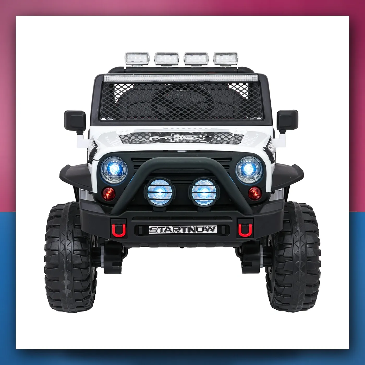 Auto na akumulator Jeep ZVIJER 4x4 bijeli - slika 1