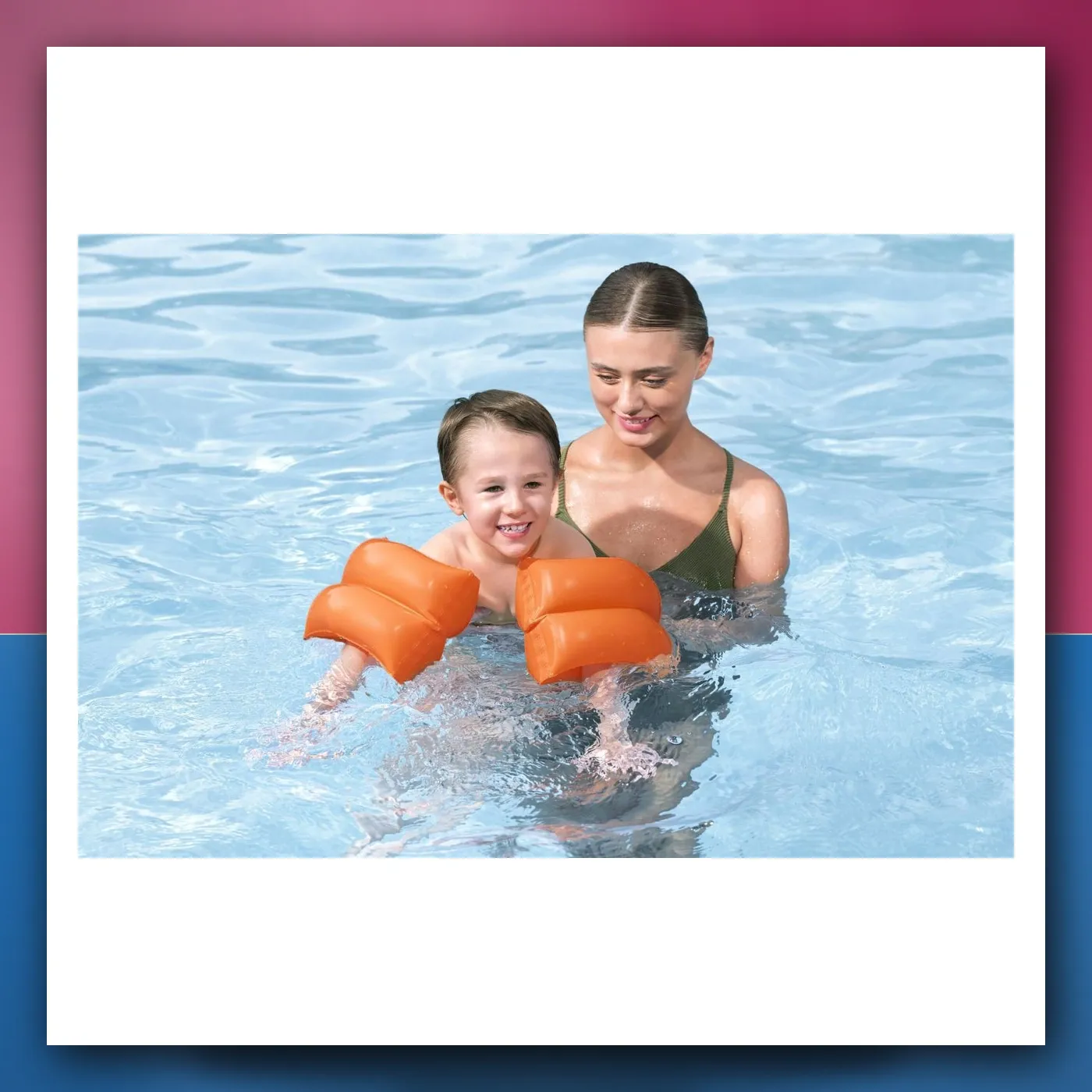 Rukavice za učenje plivanja za djecu narančaste Bestway 25 x 20 cm
