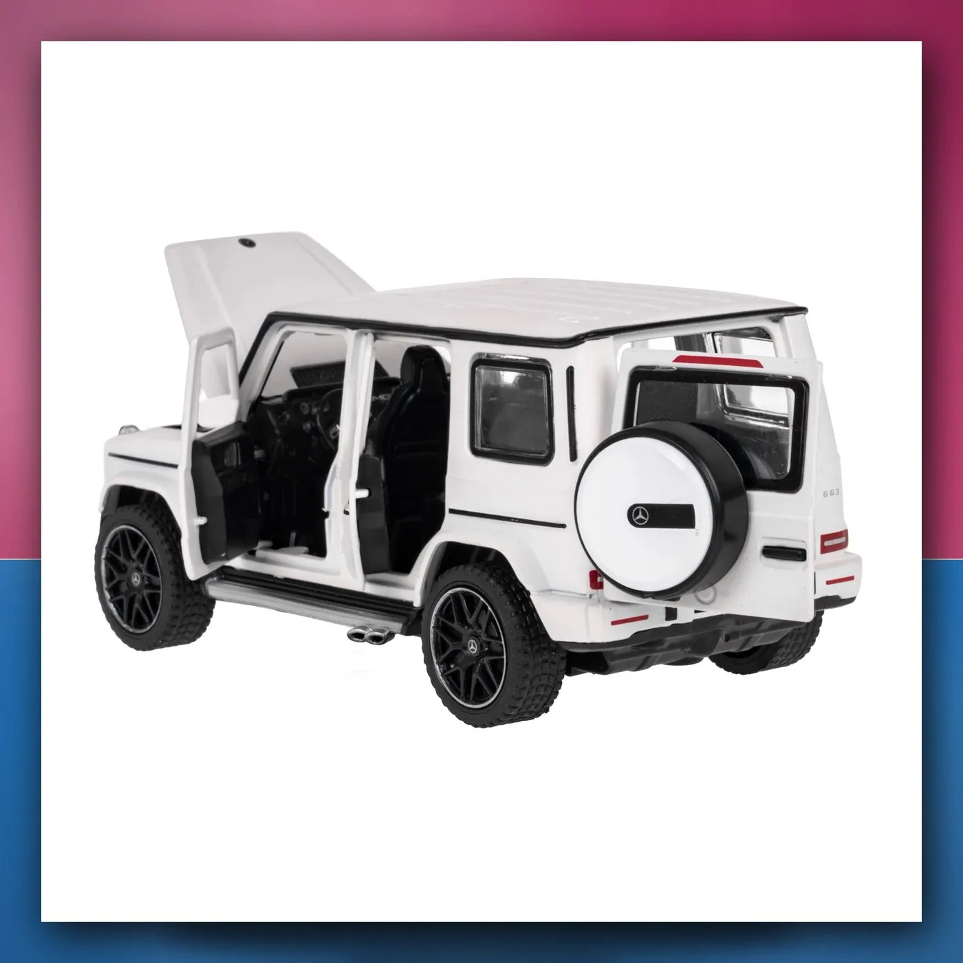 Mercedes-AMG G 63 bijeli RASTAR 1:32 metalni model
