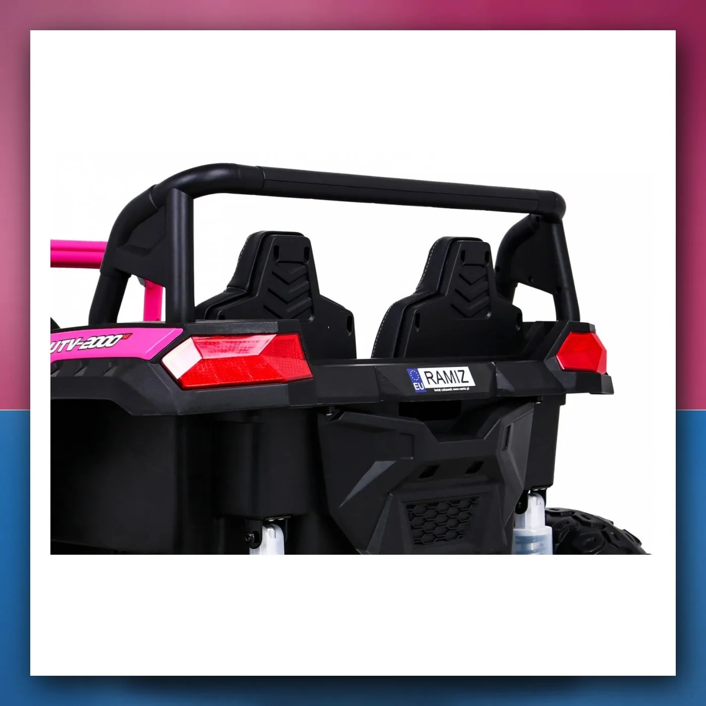 Buggy ATV Racing na akumulator za 2 djece ružičasti + 4×4 + daljinski upravljač + lagani start + MP3 + LED