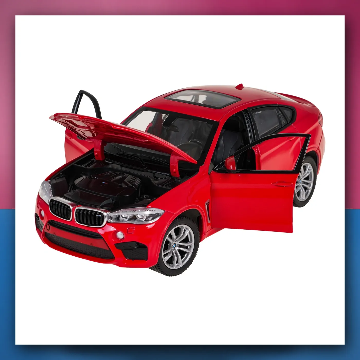 Metalni automobil BMW X6M 1:24 crveni RASTAR