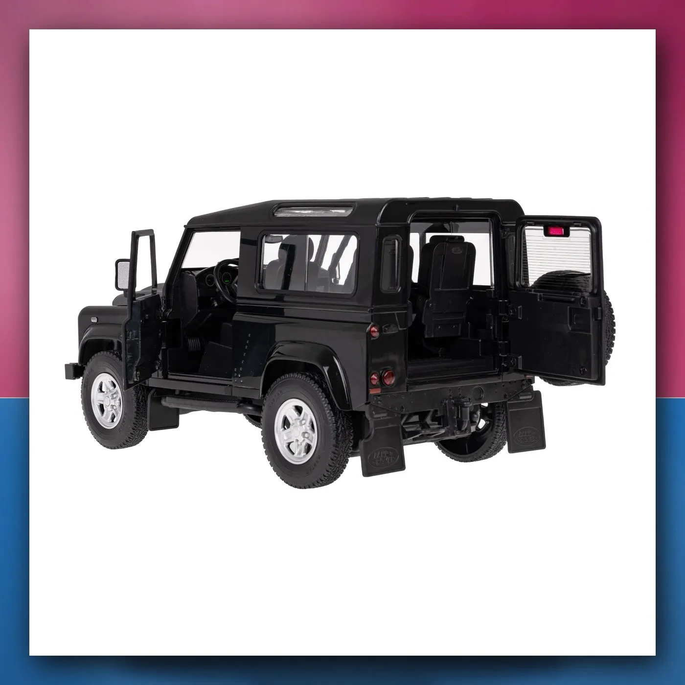 RC Land Rover Defender crni RASTAR 1:14 + daljinski upravljač 2,4 GHz