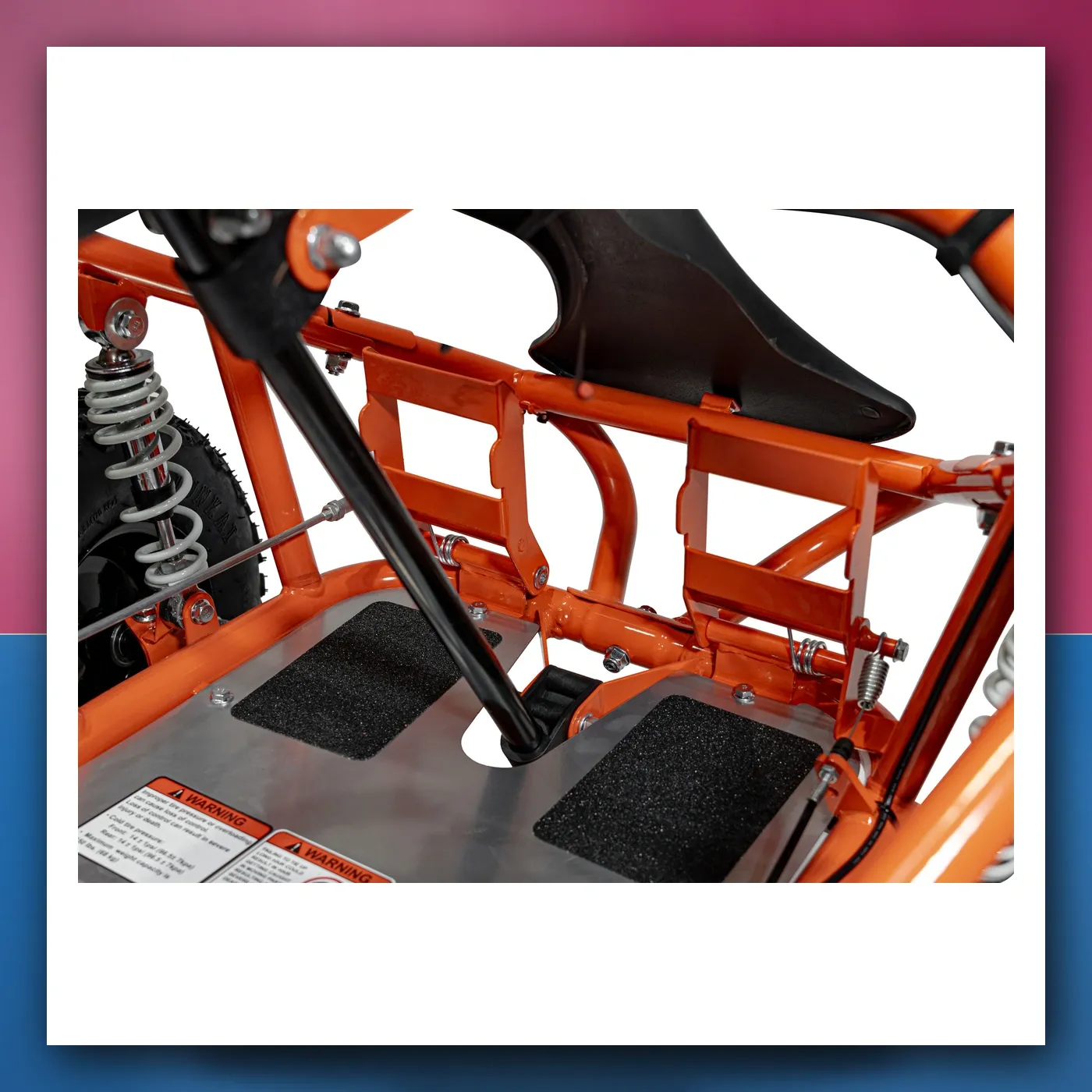 Auto na akumulator Gokart Motorni BLATO MONSTER narančasti - slika 1