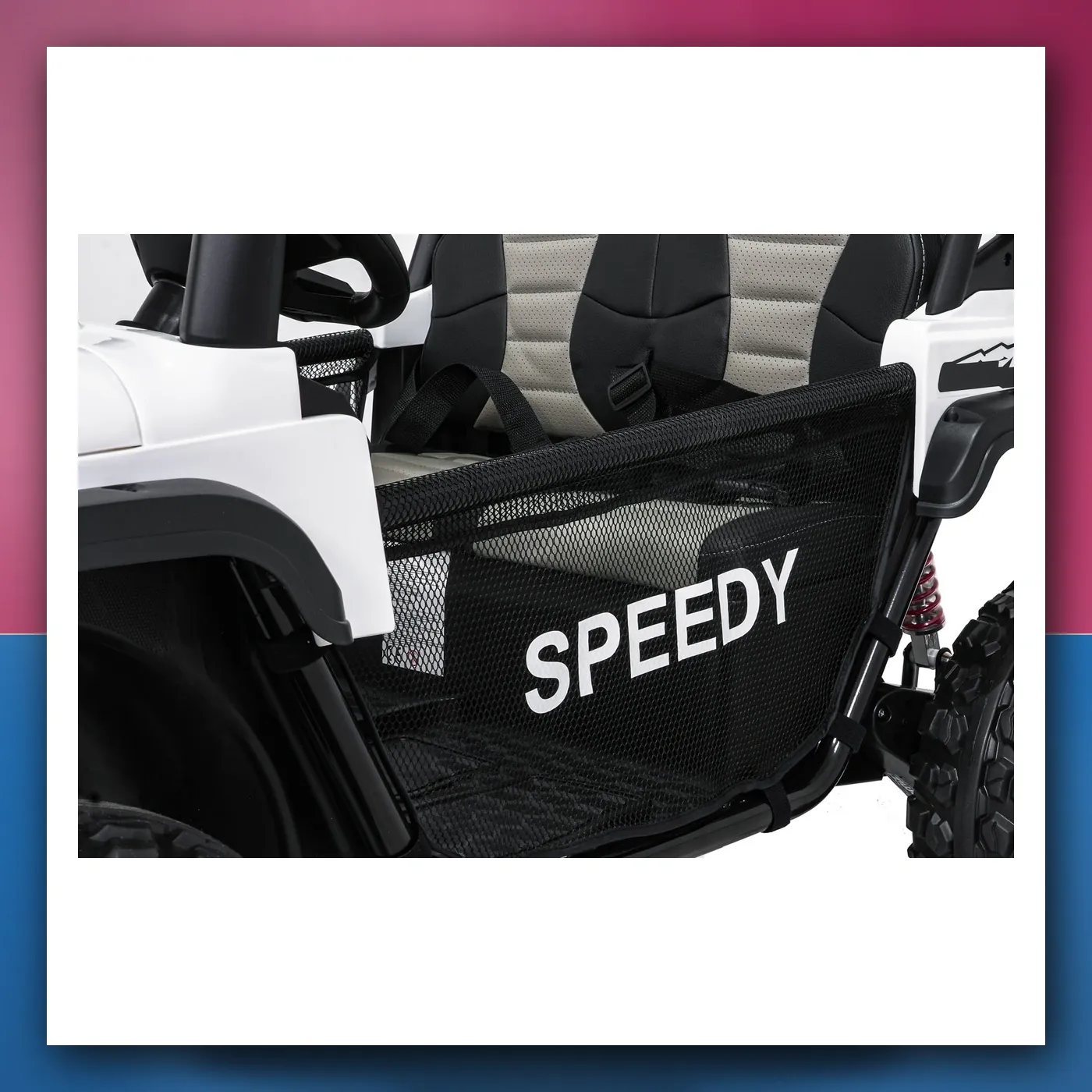 Auto na akumulator Terenski PASSION 4x4 bijeli - slika 1