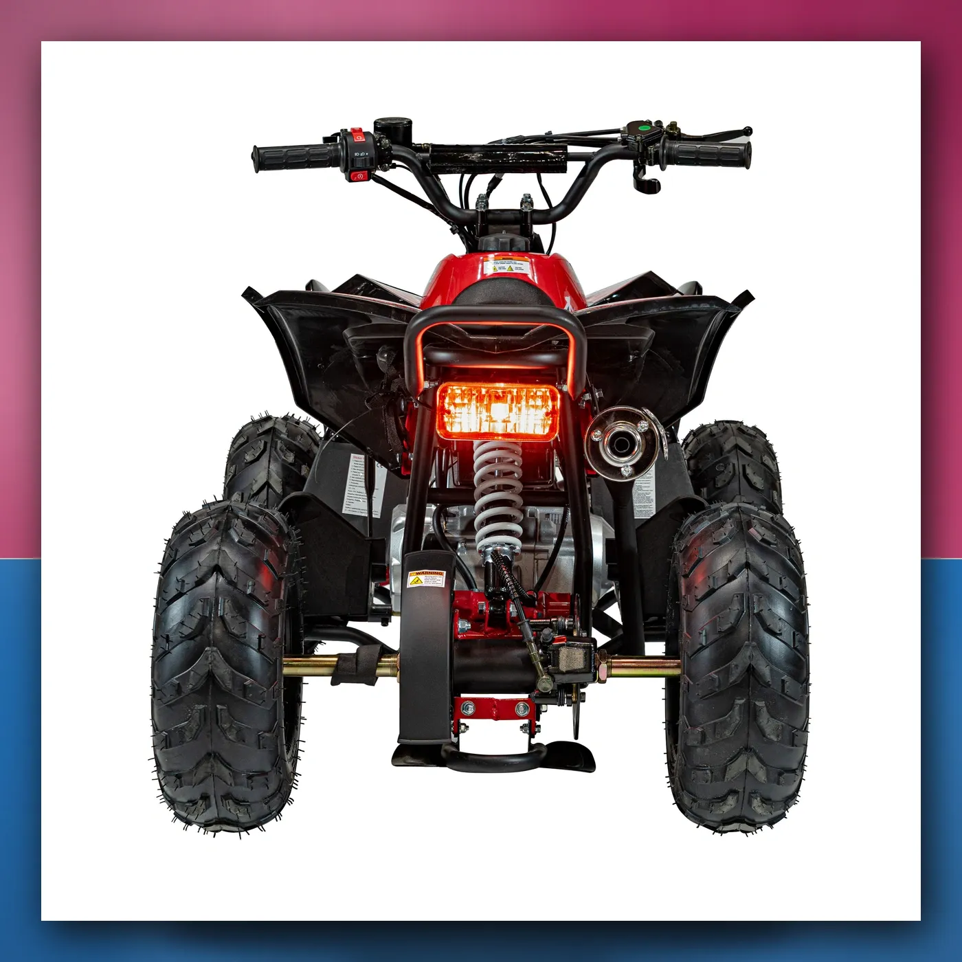 Četverocikl na akumulator Motorni RENEGADE 110CC crveni - slika 1