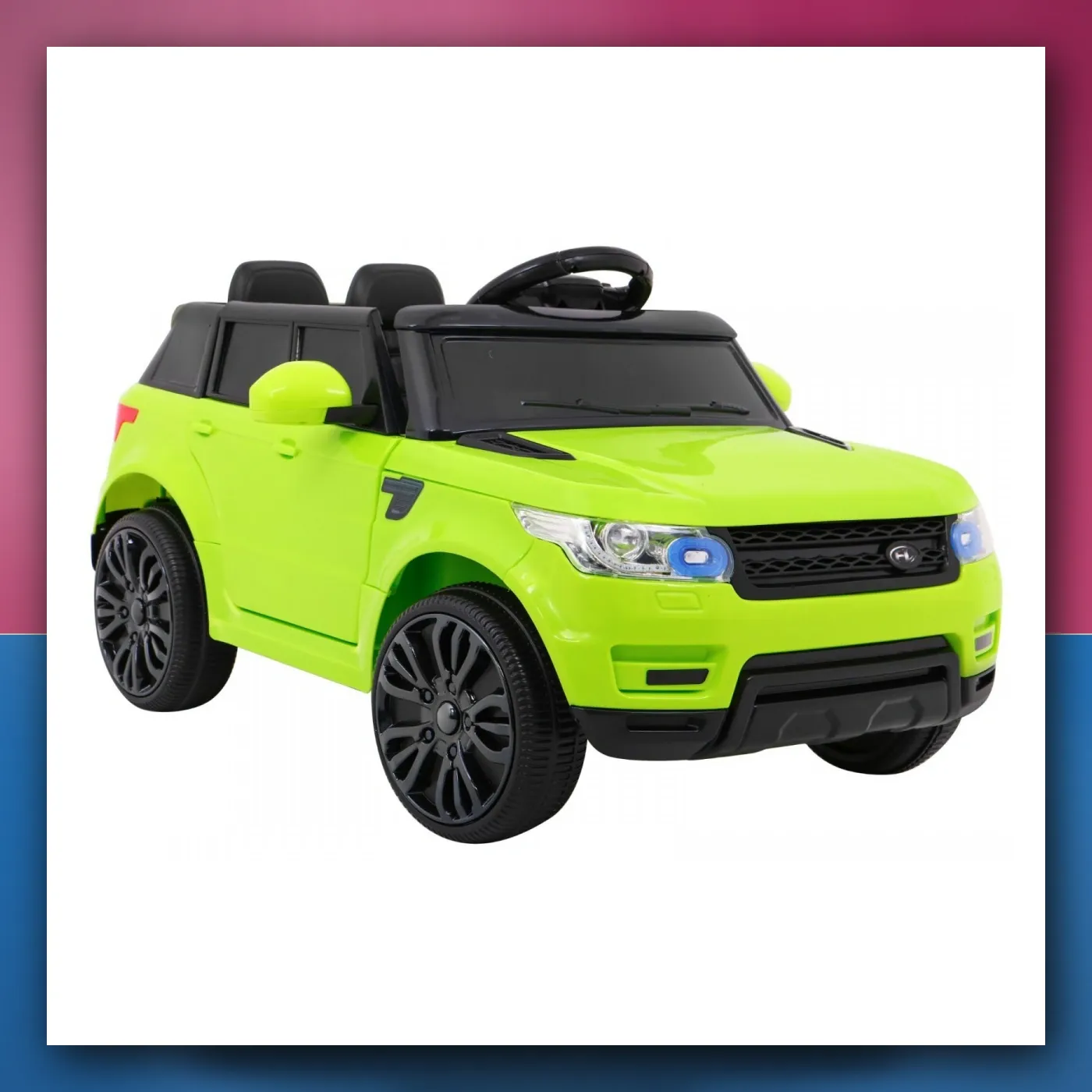 Mali auto Start Run na akumulator, zeleni SUV + Daljinski upravljač - slika 1