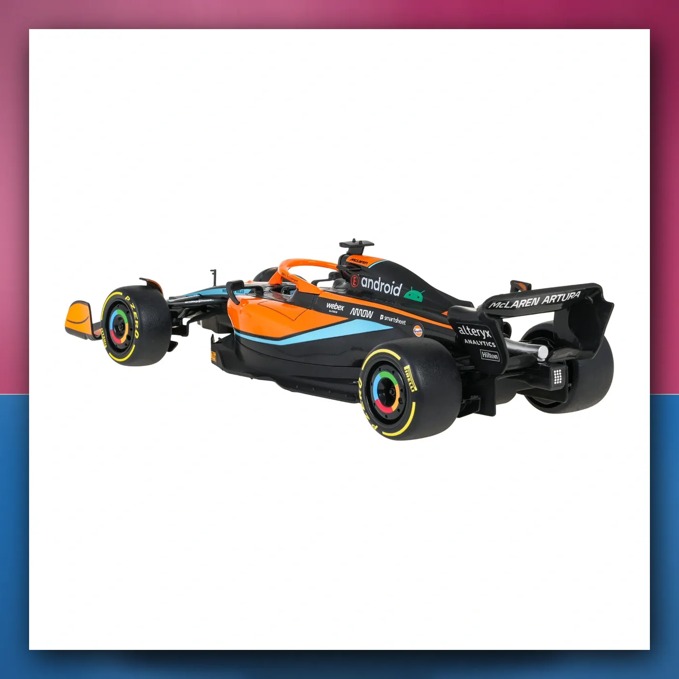 Metalni automobil McLaren F1 MCL36 1:24 narančasti RASTAR