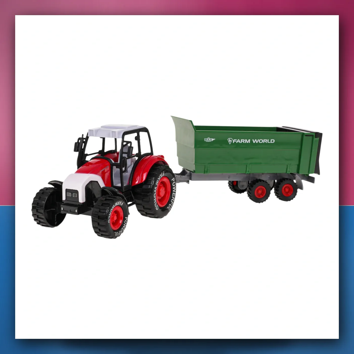 set Auta poljoprivrednih Traktor + Kombajn - slika 1