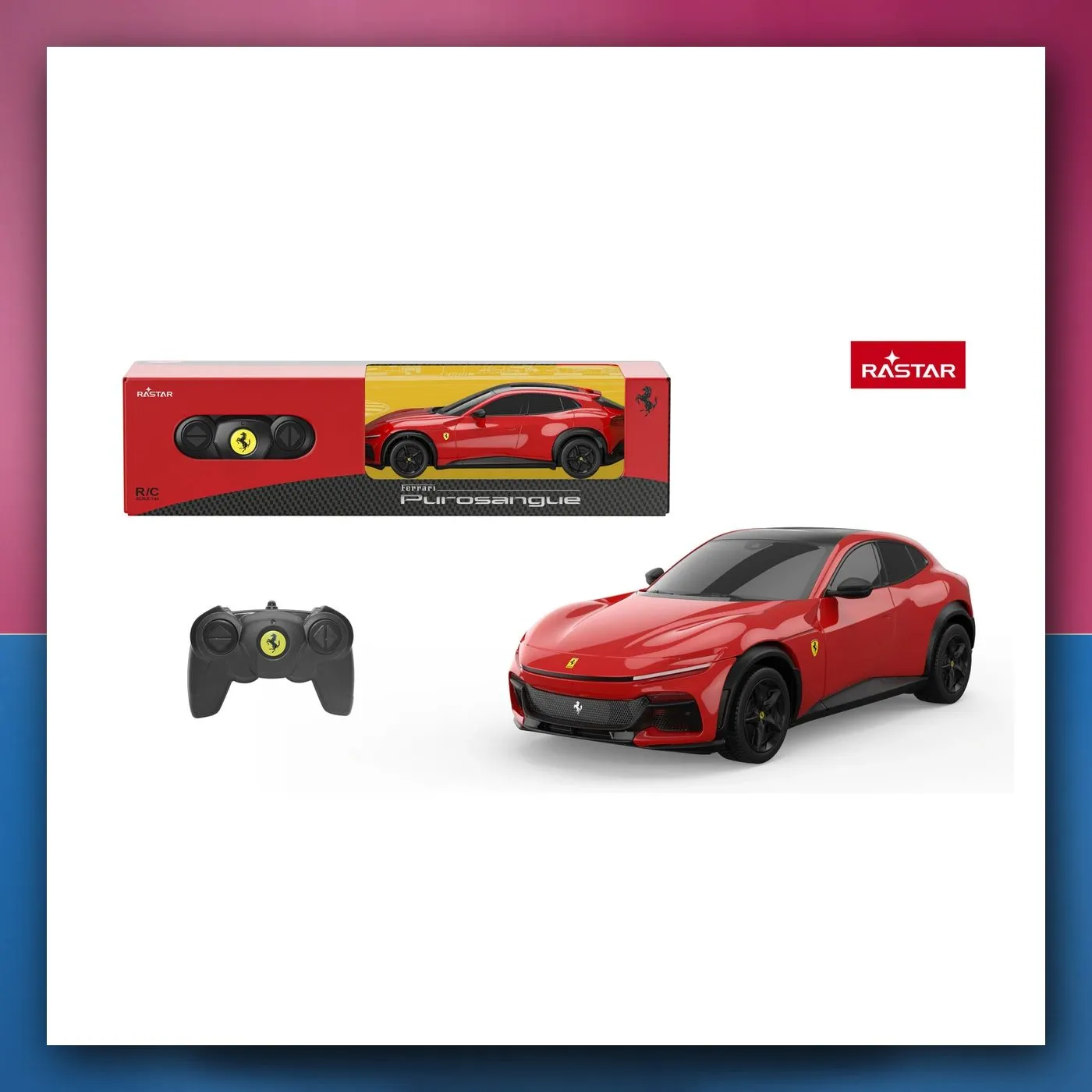 Automobil na daljinsko upravljanje Ferrari Purosangue 1:24 crveni RASTAR