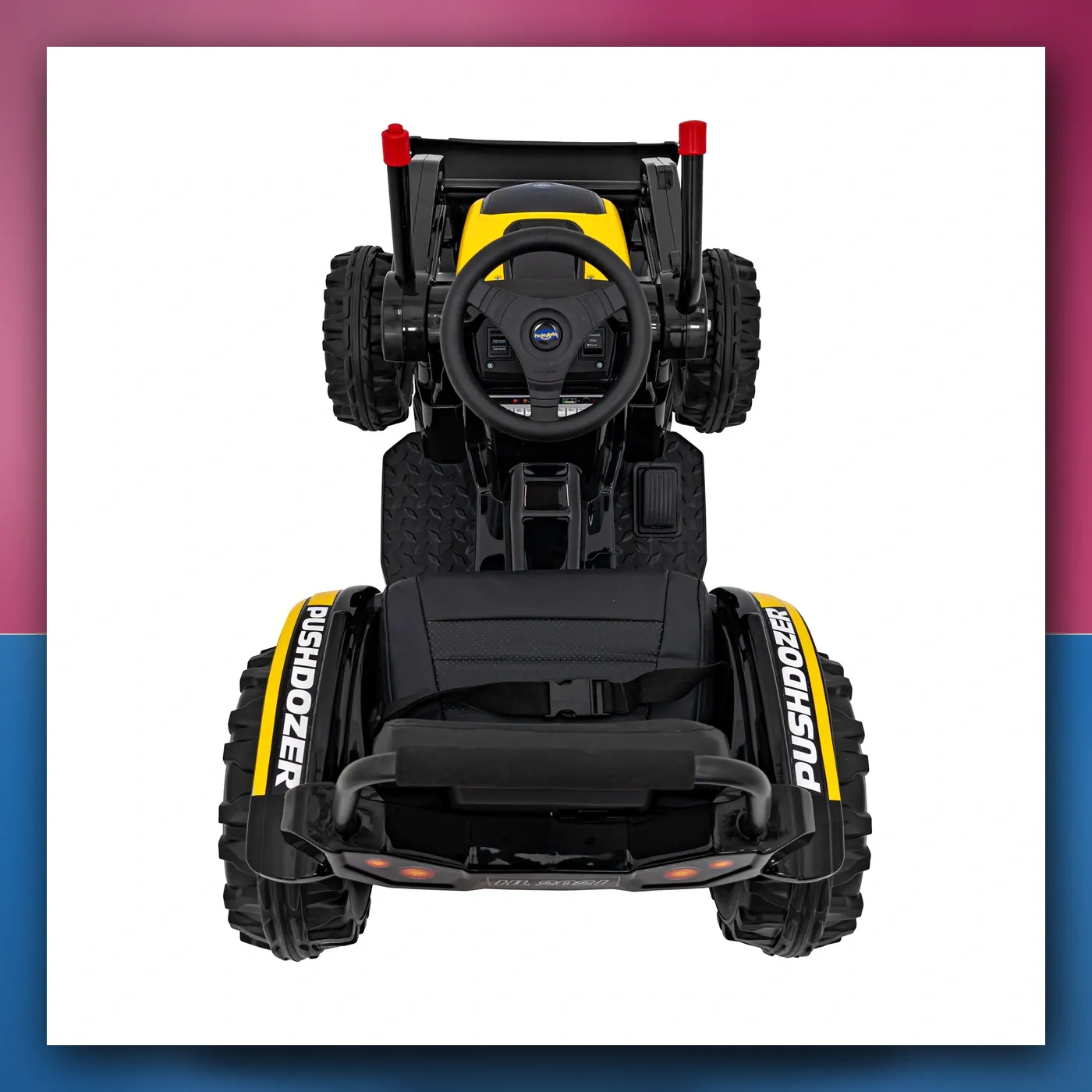 Bager Traktor na akumulator za djecu - žuti + Pokretni Ruka Žlica + Daljinski upravljač + Lagani Start + Radio FM + LED - slika 1