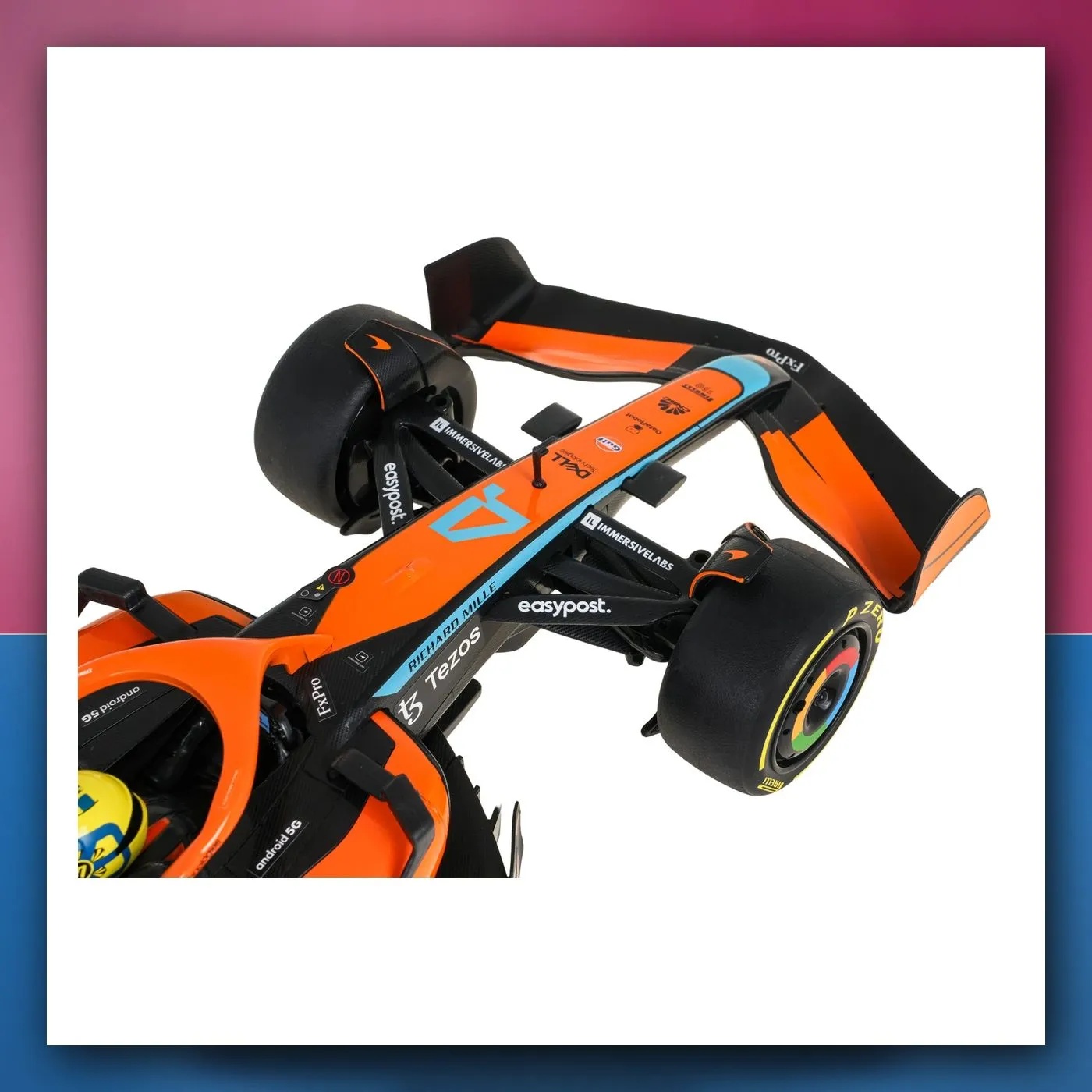 Bolid na daljinsko upravljanje McLaren F1 MCL36 1:12 narančasti RASTAR