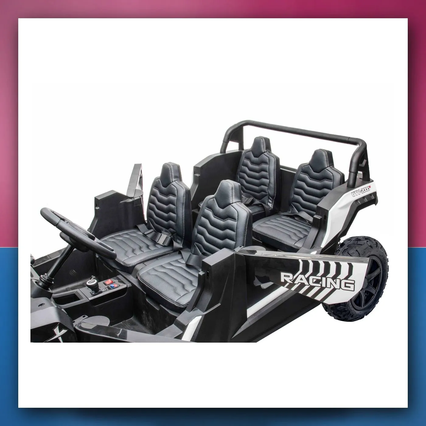 Buggy ATV RACING UTV2000 za 4 osobe na akumulator s Li-ion baterijom, zeleni