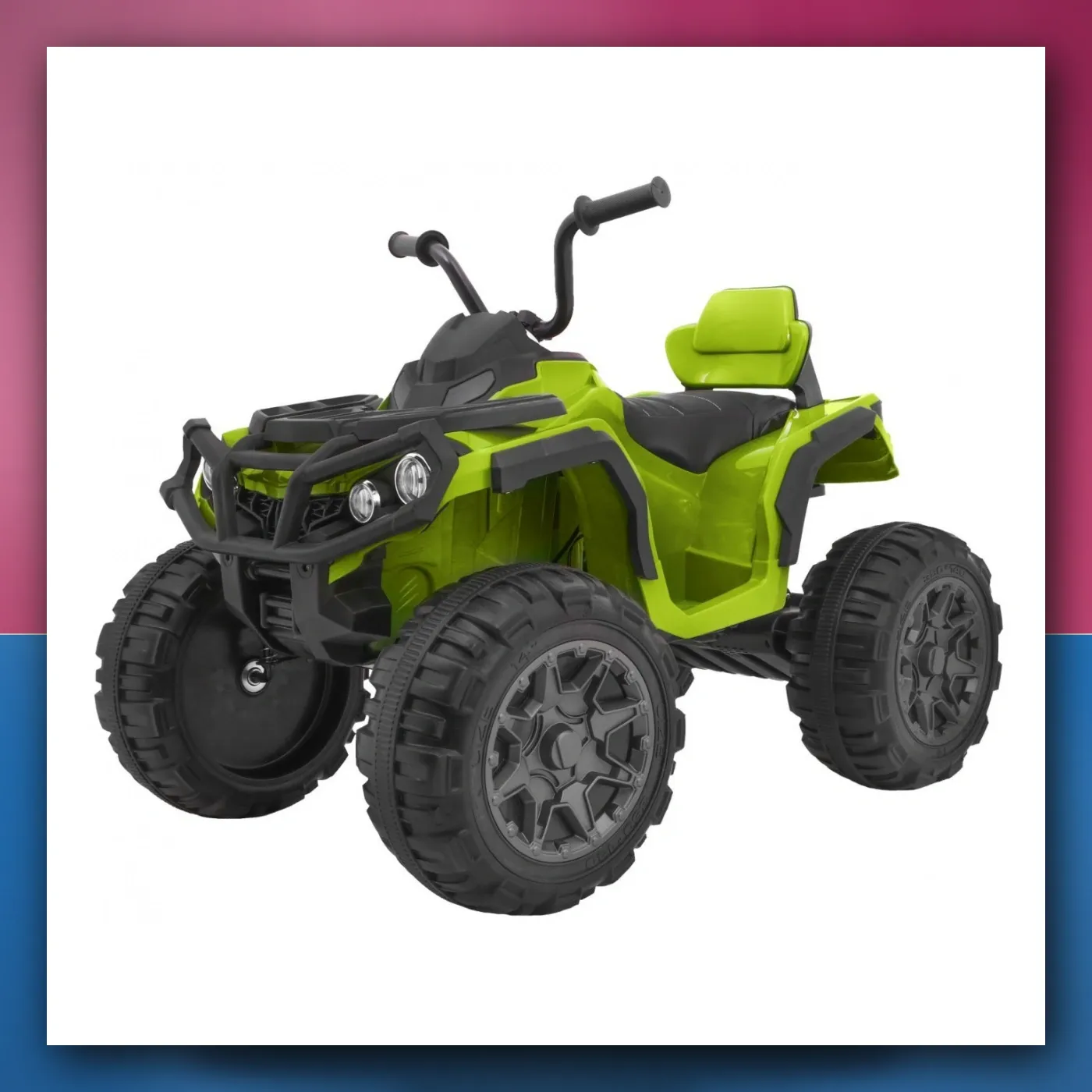 Četverocikl ATV 2. 4GHz na akumulator za djecu - zeleni + Daljinski upravljač + EVA kotači + Radio + MP3 + Lagani Start - slika 1