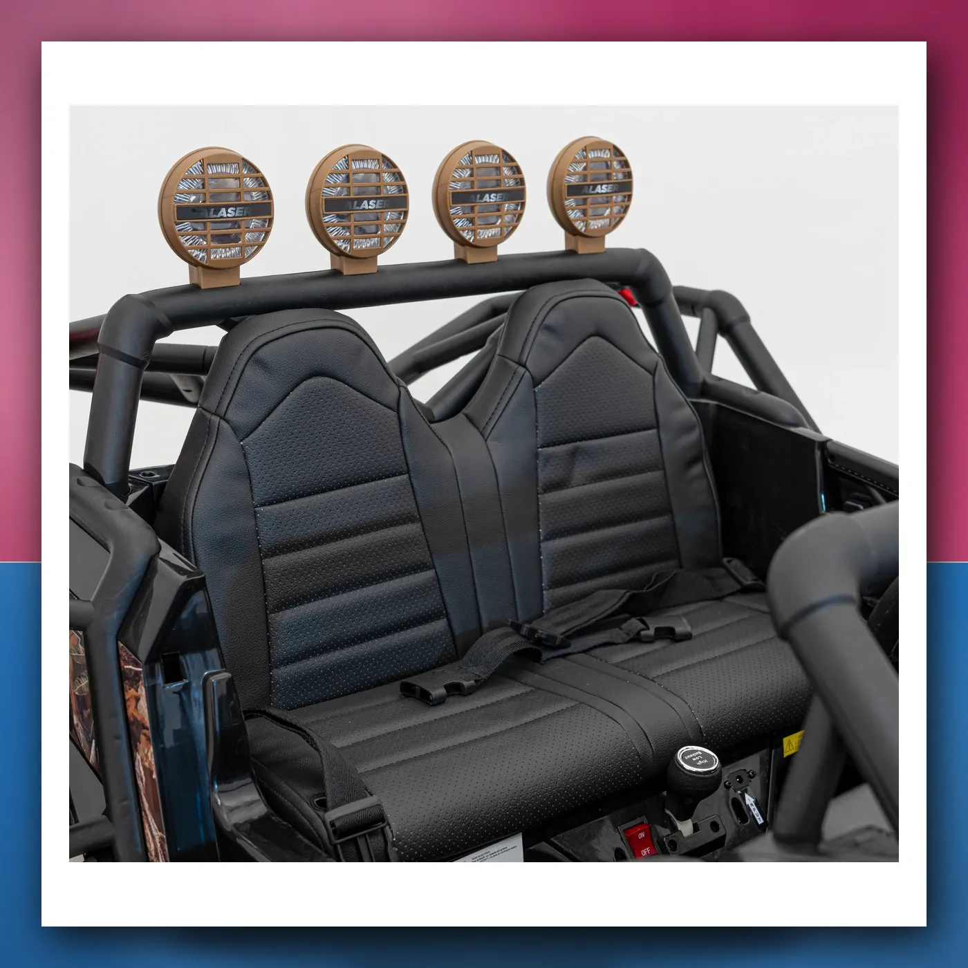 Auto Buggy Trkački 5 na akumulator za djecu - crni + Motori 2x200W + Daljinski upravljač + Audio + LED + Lagani Start - slika 1