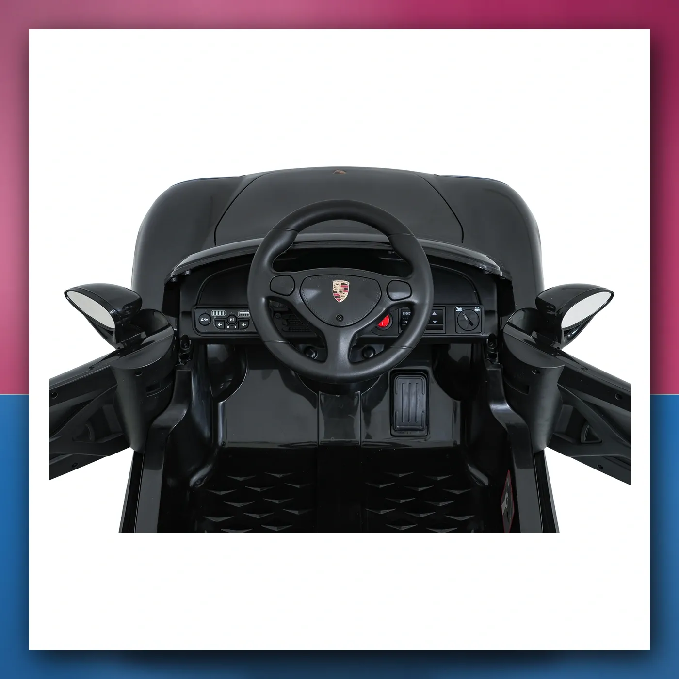 Auto na akumulator Porsche 911 Carrera crni - slika 1