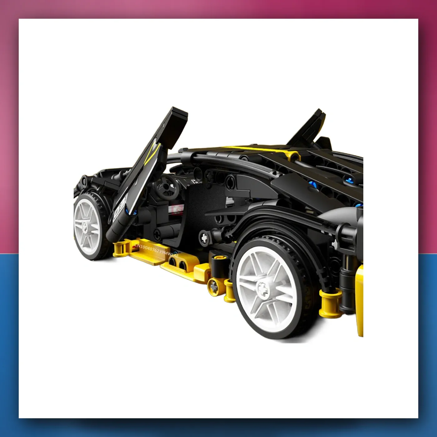Set kockica Auto Sportske crne 589el. - slika 1